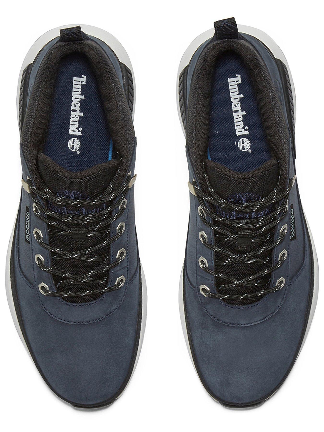 Image 4 of 7 of Timberland Field Trekker Low Lace Up Boots - Navy