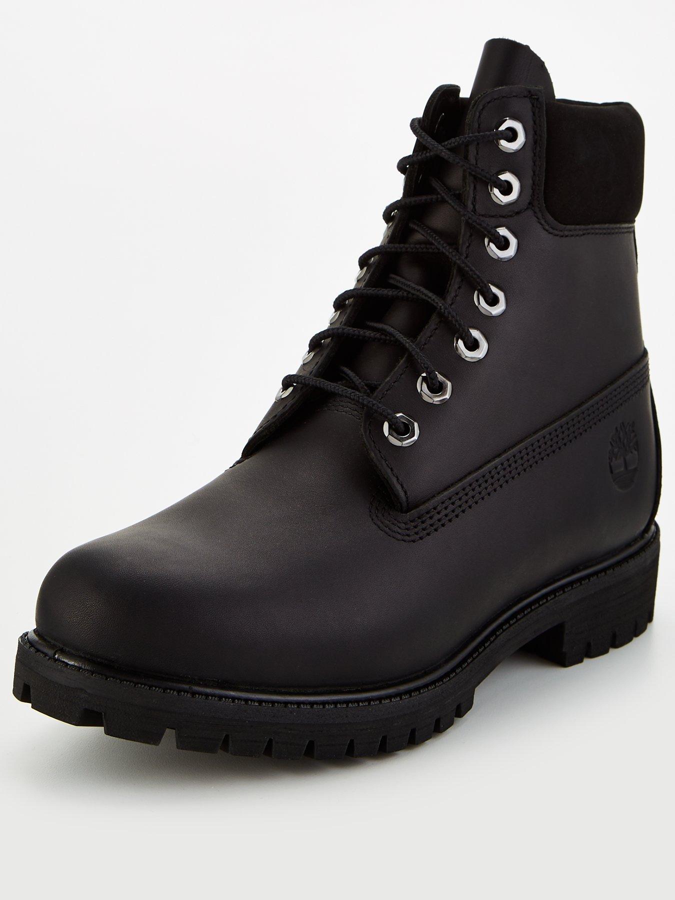  image of timberland-premium-6-inch-waterproof-leather-lace-up-boots-black
