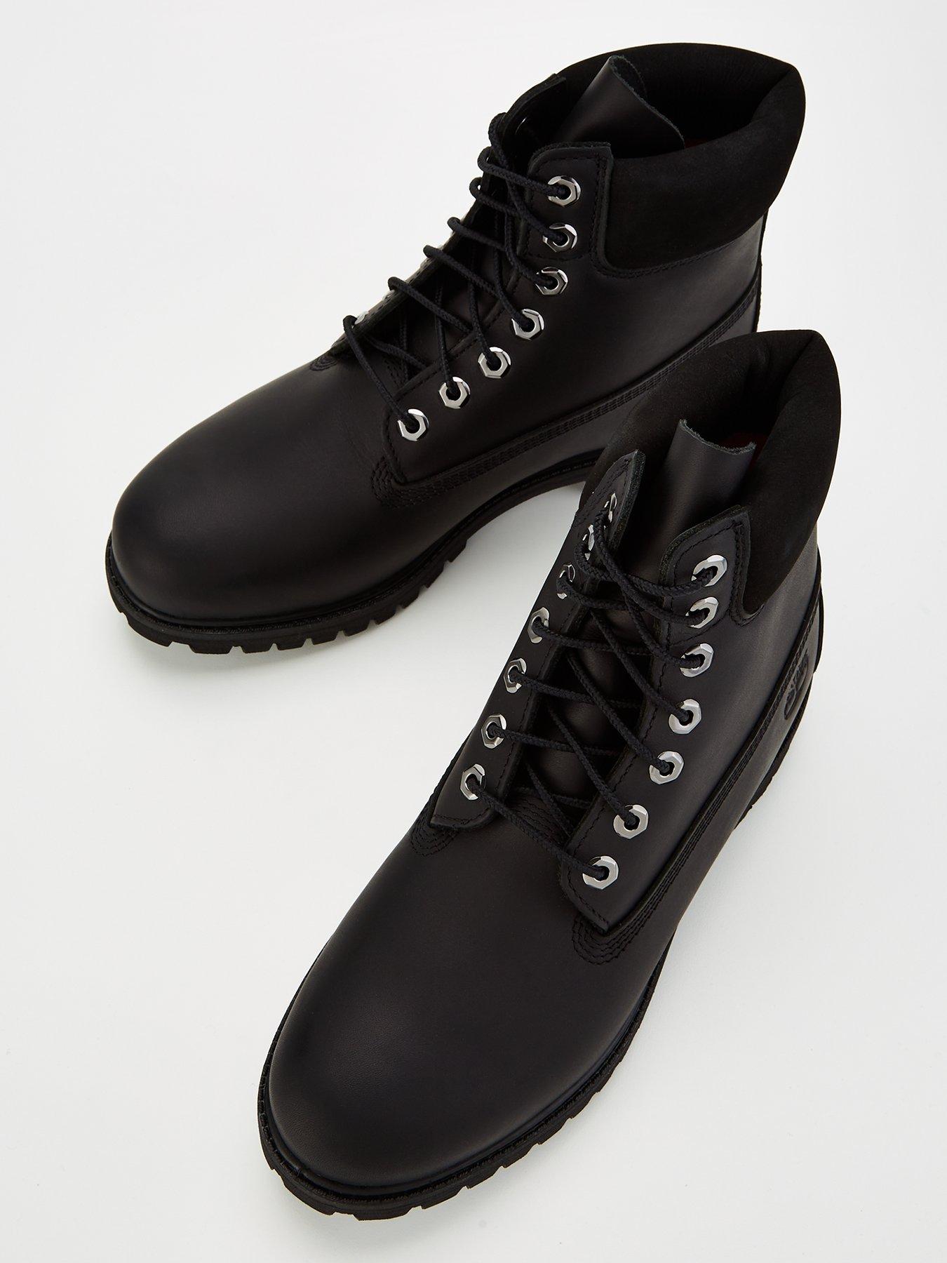  image of timberland-premium-6-inch-waterproof-leather-lace-up-boots-black