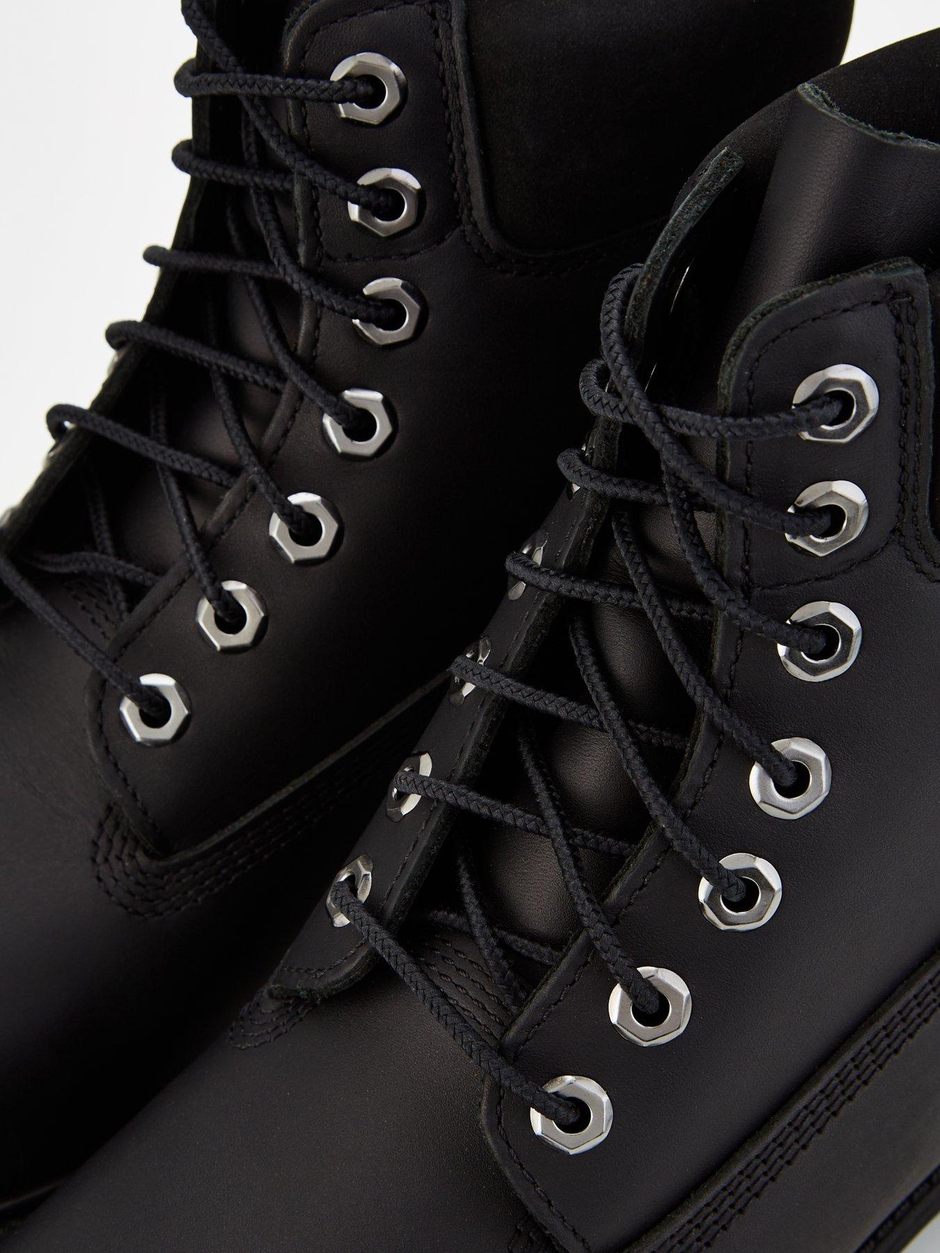  image of timberland-premium-6-inch-waterproof-leather-lace-up-boots-black