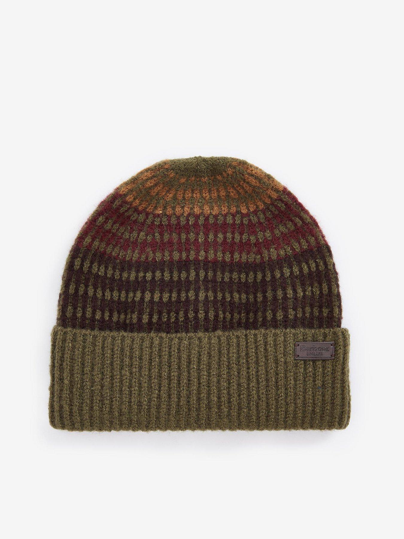  image of barbour-branton-beanie-amp-scarf-gift-set-green