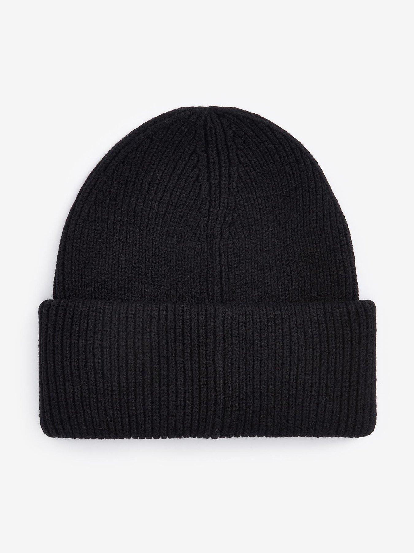 barbour-international-flex-knitted-beanie-hat-black