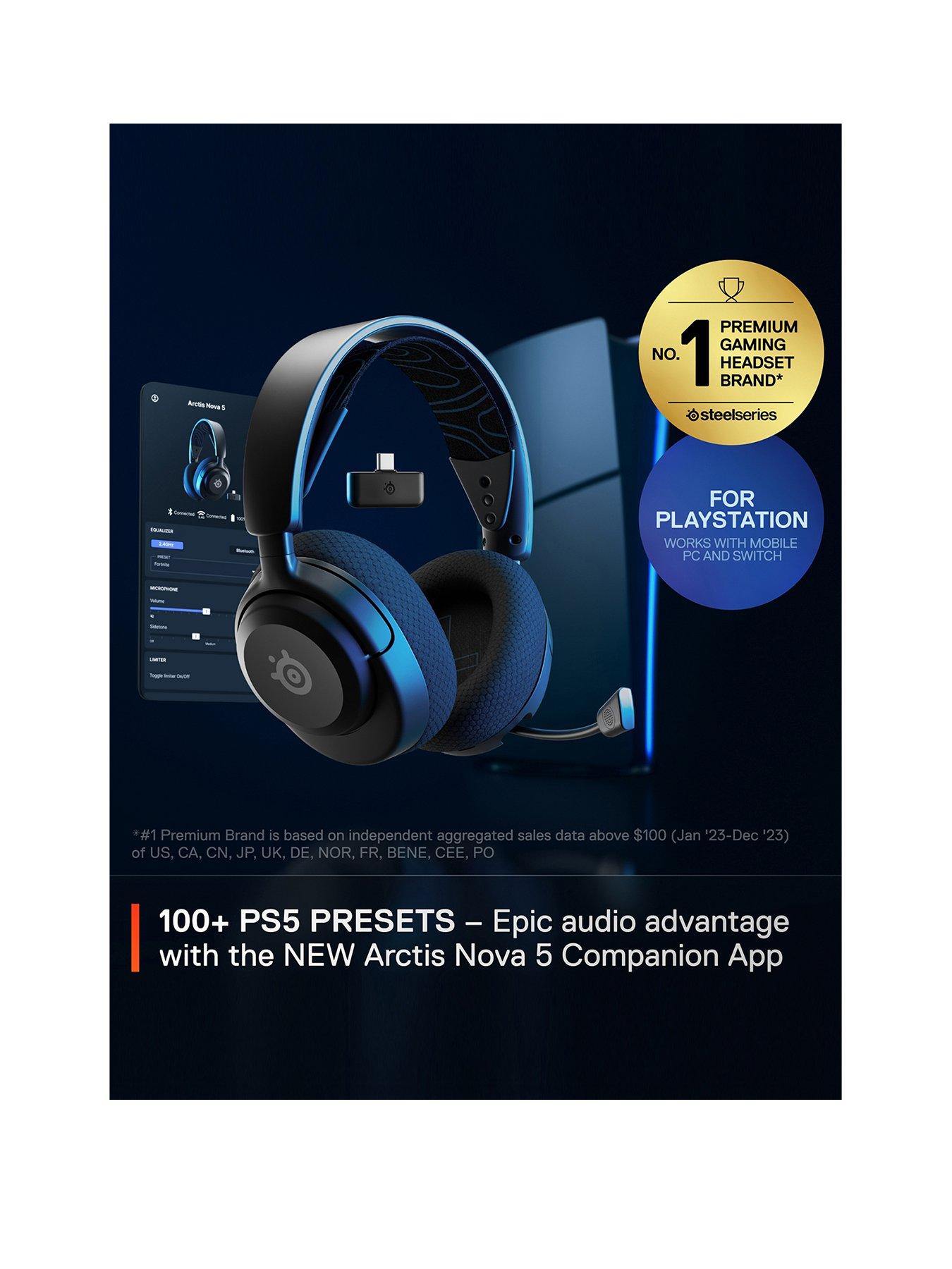 stillFront image of steelseries-arctis-nova-5p-wireless-playstation-gaming-headsetnbsp--black