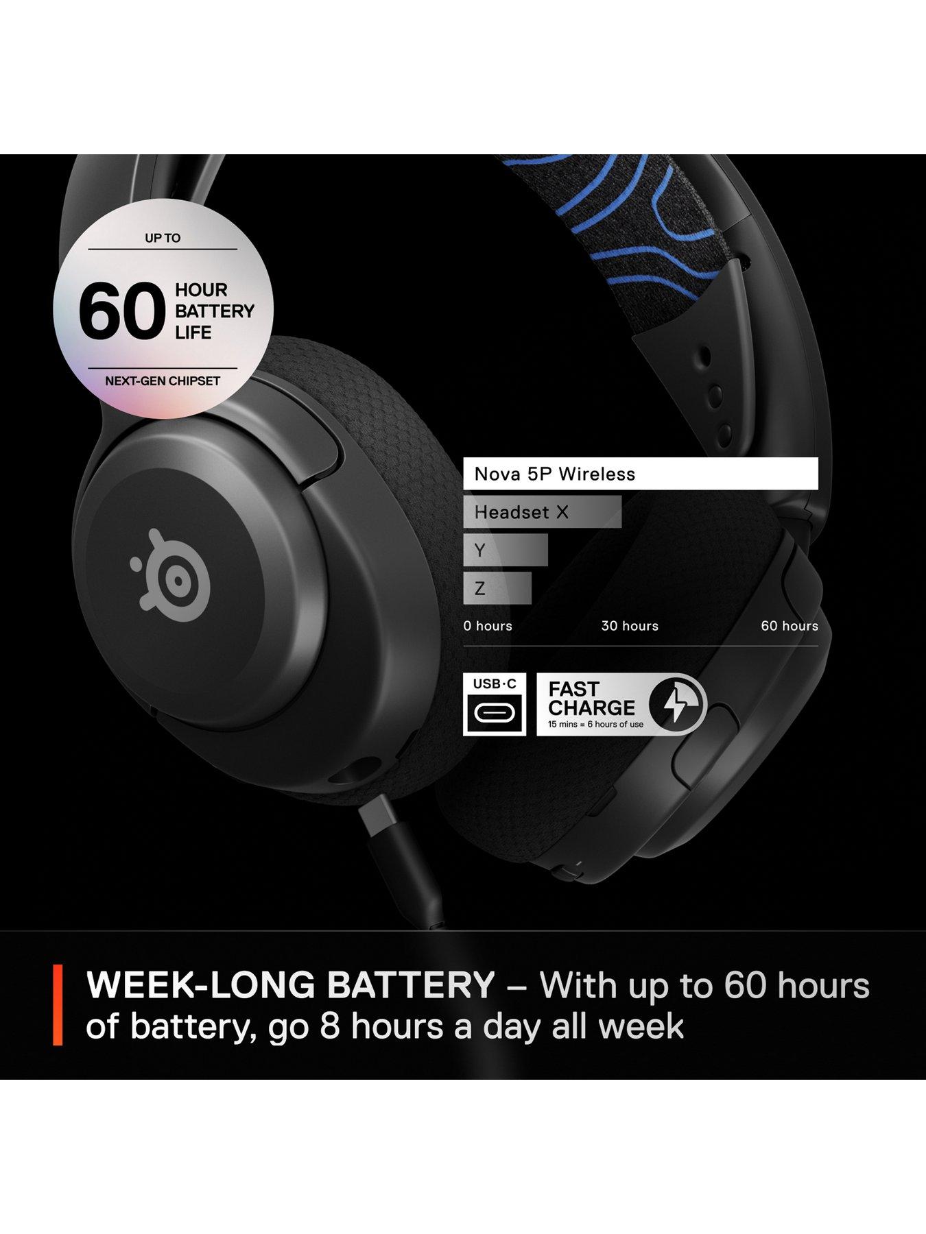  image of steelseries-arctis-nova-5p-wireless-playstation-gaming-headsetnbsp--black