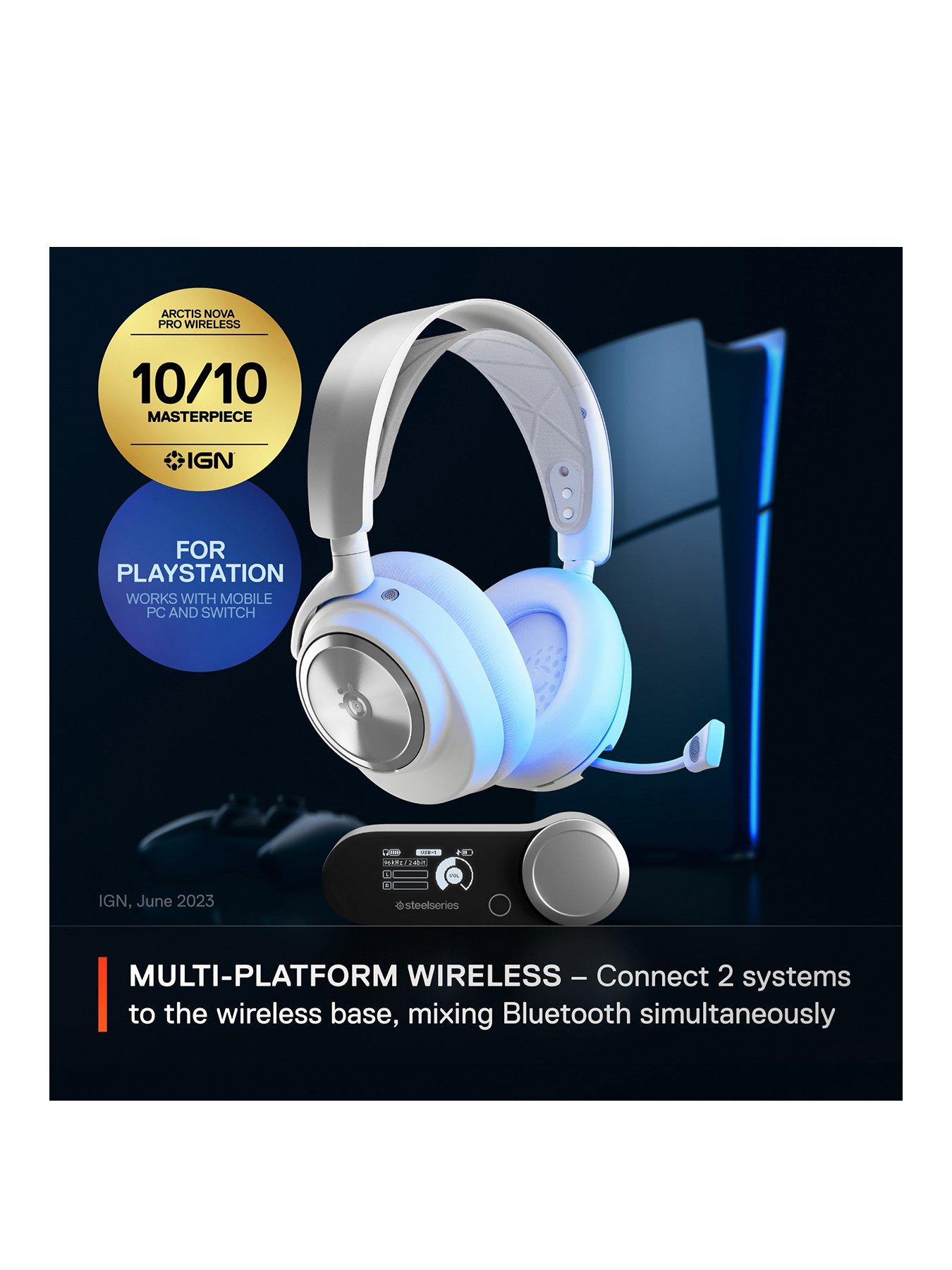 Image 2 of 6 of SteelSeries Arctis Nova Pro Wireless Playstation Gaming Headset - White
