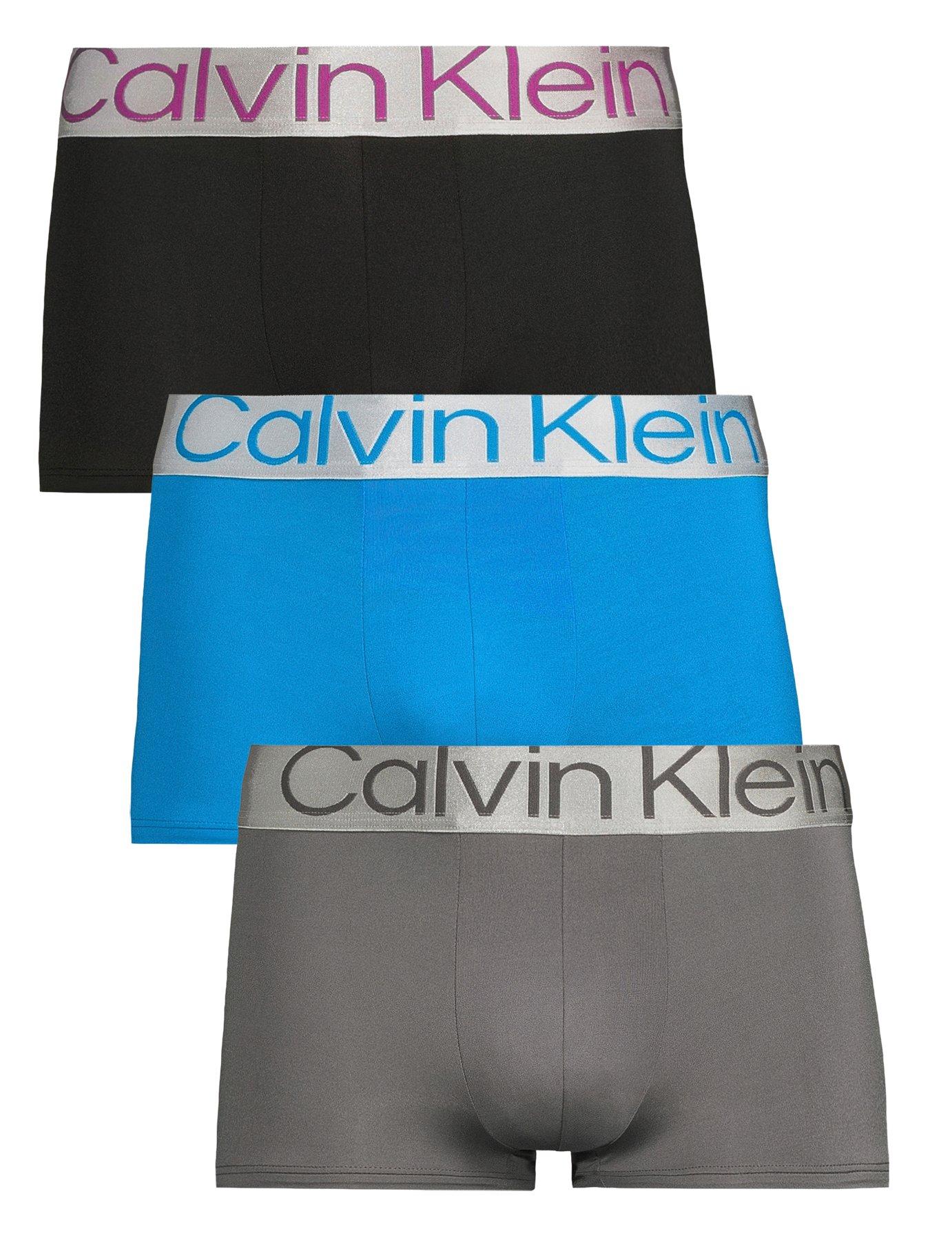 front image of calvin-klein-calvin-klein-low-rise-3-pack-trunks-multi