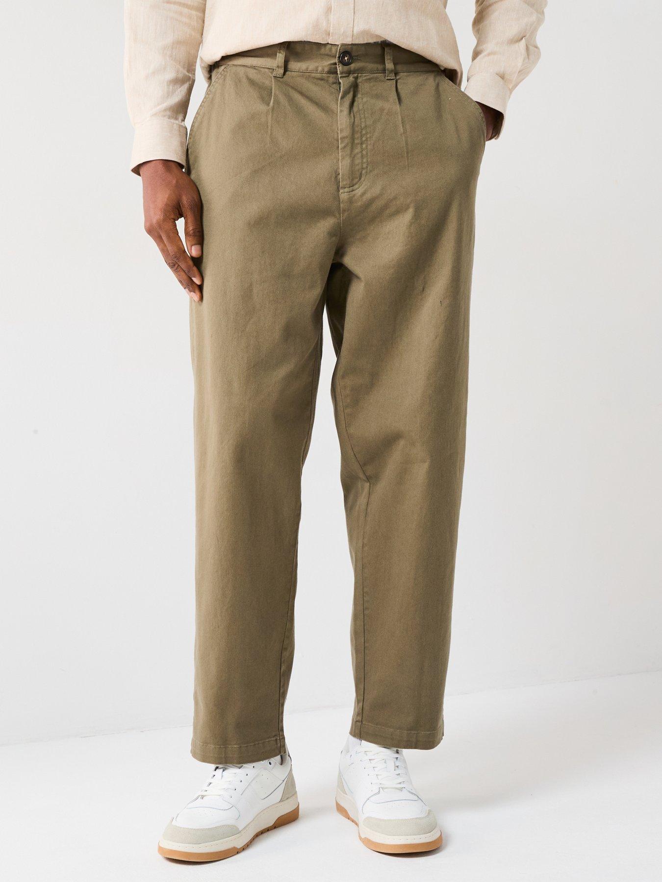  image of barbour-washed-stretch-twill-relaxed-fit-trousers-khaki