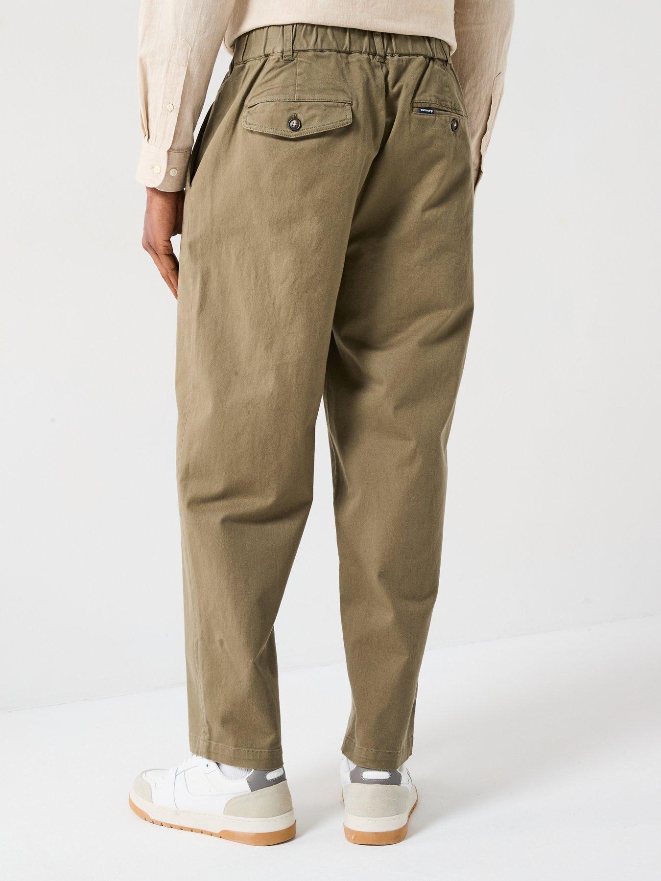  image of barbour-washed-stretch-twill-relaxed-fit-trousers-khaki