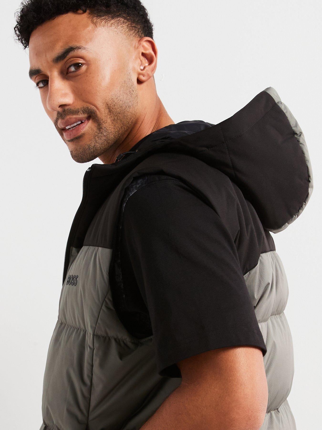 Image 5 of 6 of BOSS V Hamar 2 Contrast Panel Quilted Gilet - Grey