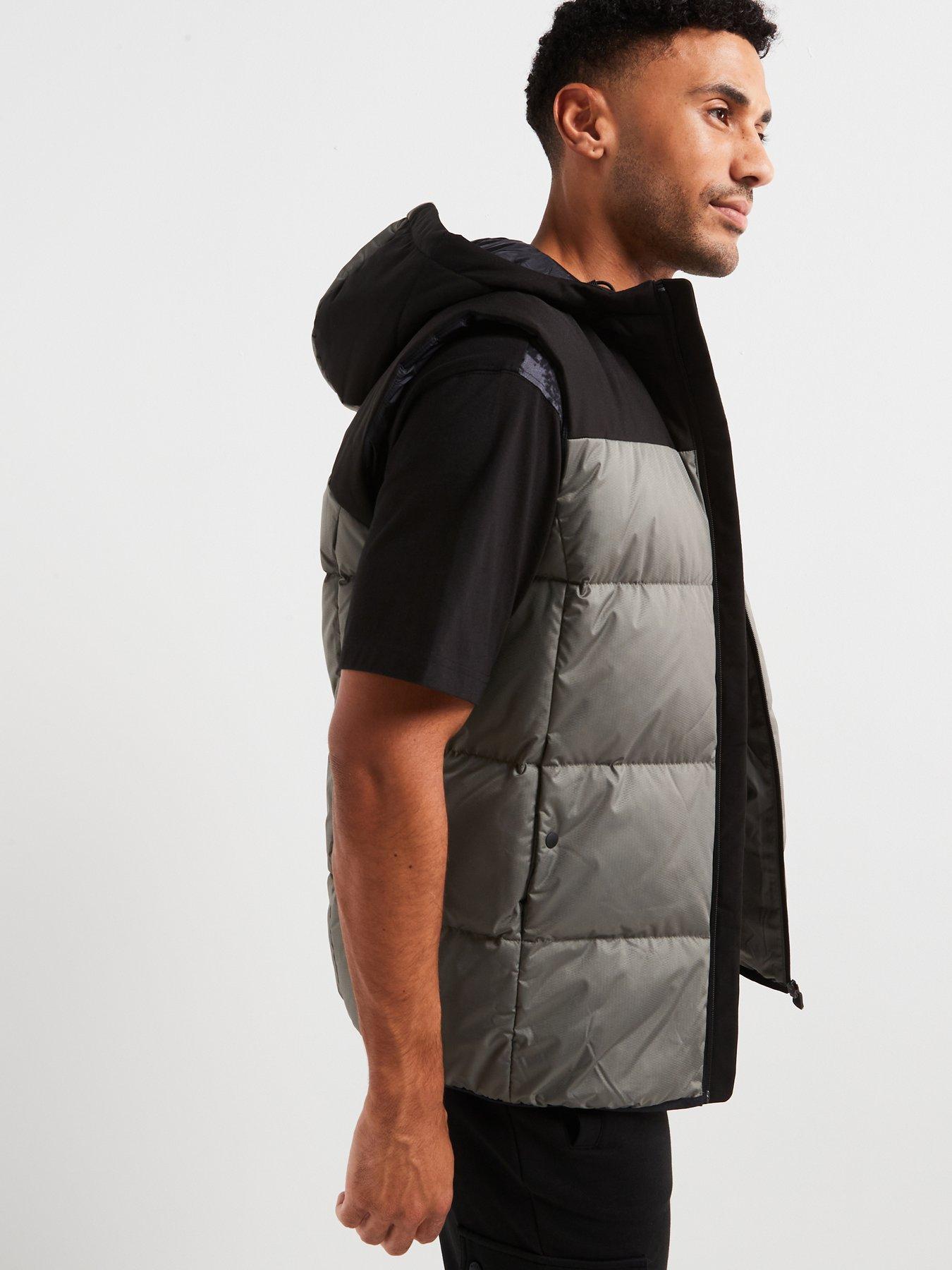 Image 6 of 6 of BOSS V Hamar 2 Contrast Panel Quilted Gilet - Grey
