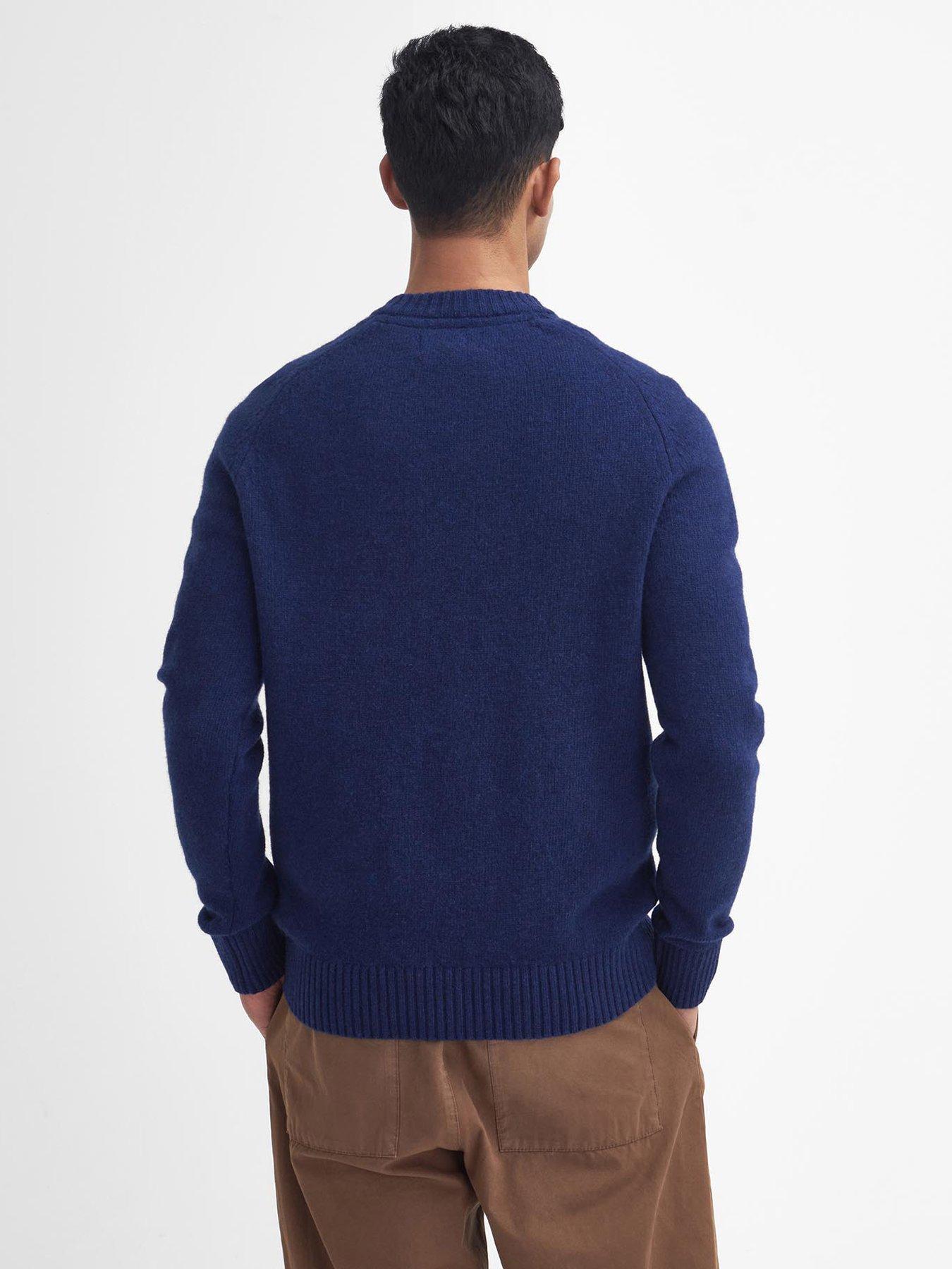 Image 2 of 5 of Barbour Grangetown Merino Crew Knitted Jumper - Dark Blue