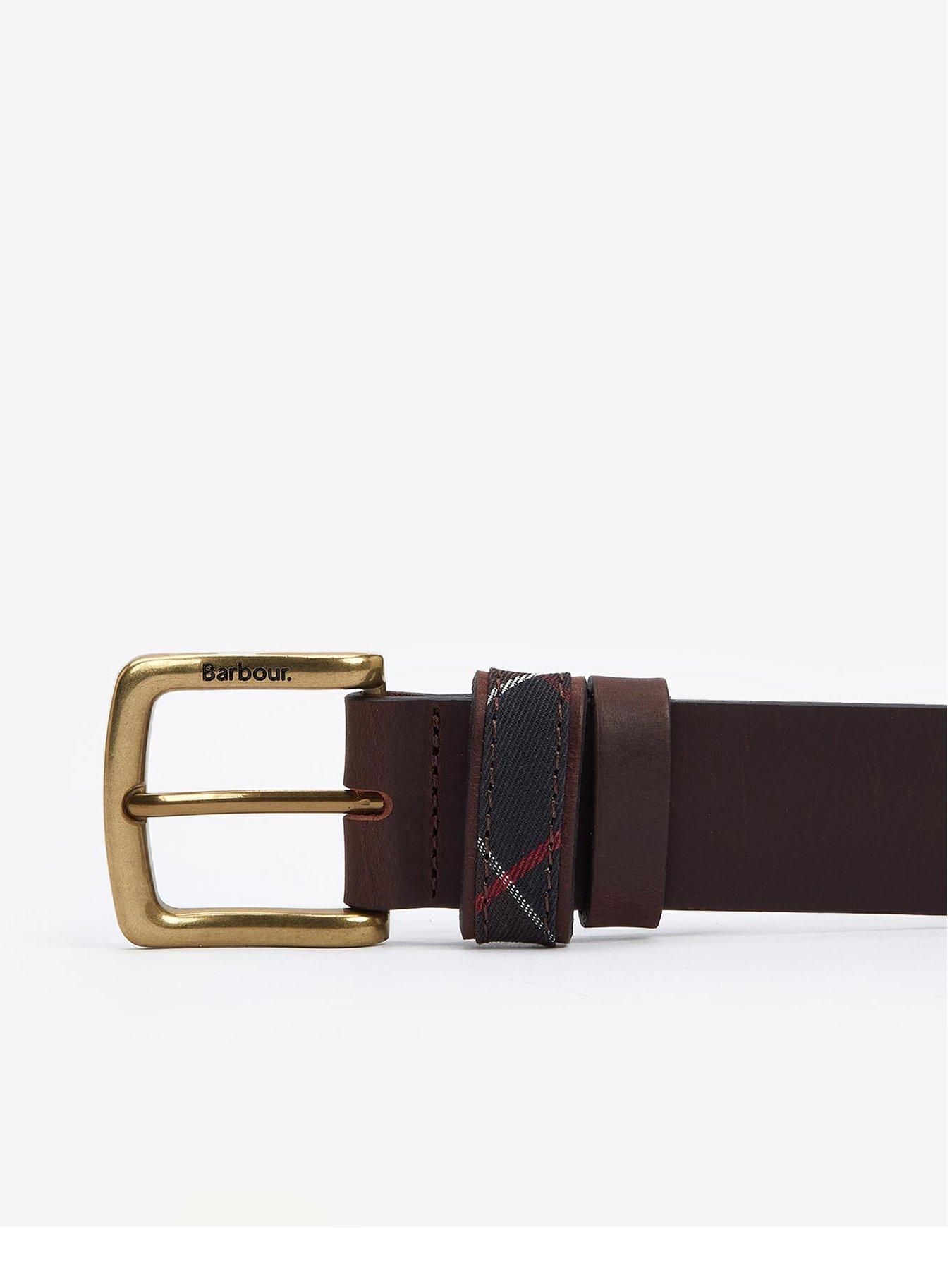 undefined Esk Tartan Leather Belt - Brown