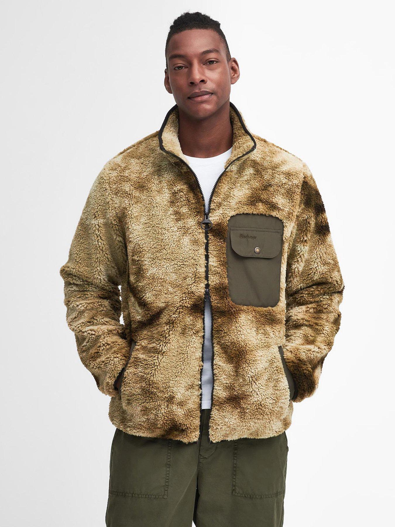 undefined JBS Supply Moor Tie Dye Fleece Zip Jacket - Green