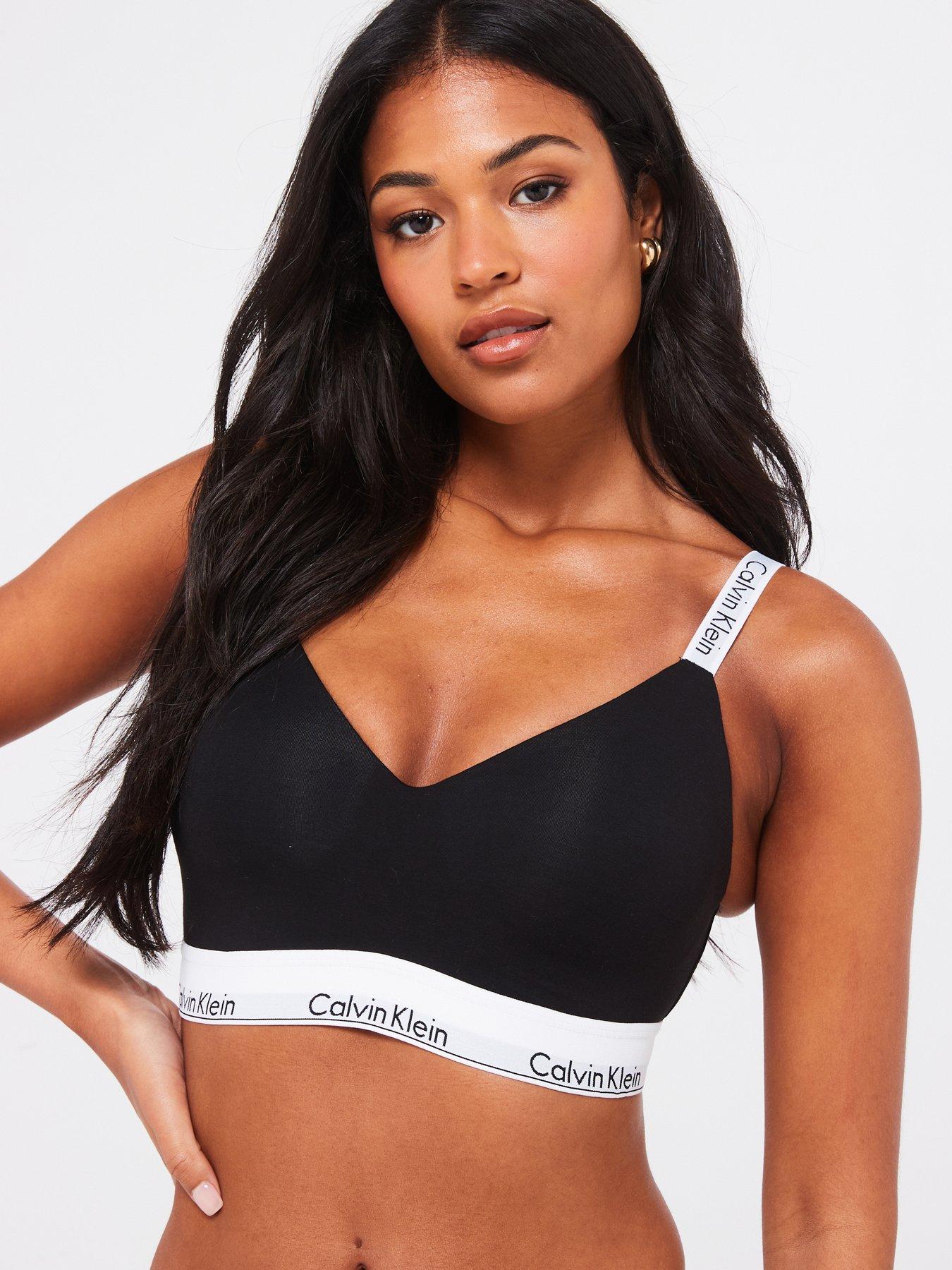 undefined Full Cup Lightly Lined Bralette - Black