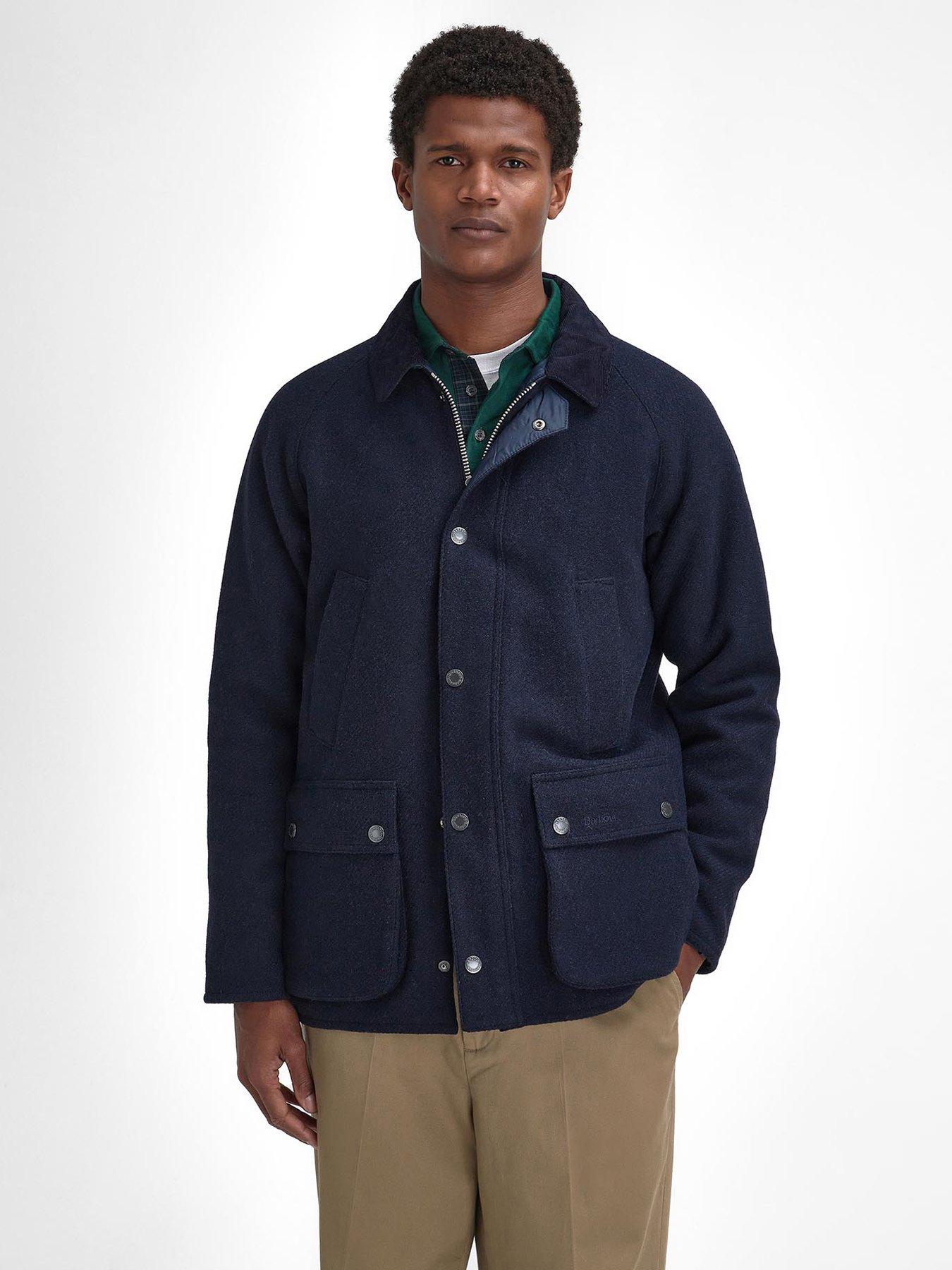 美品 Barbour Bedale Wool NAVY ブリステックスツイード Barbour バブアー BEDALE SL ビデイル BLISSTEX TWEEDS ウール