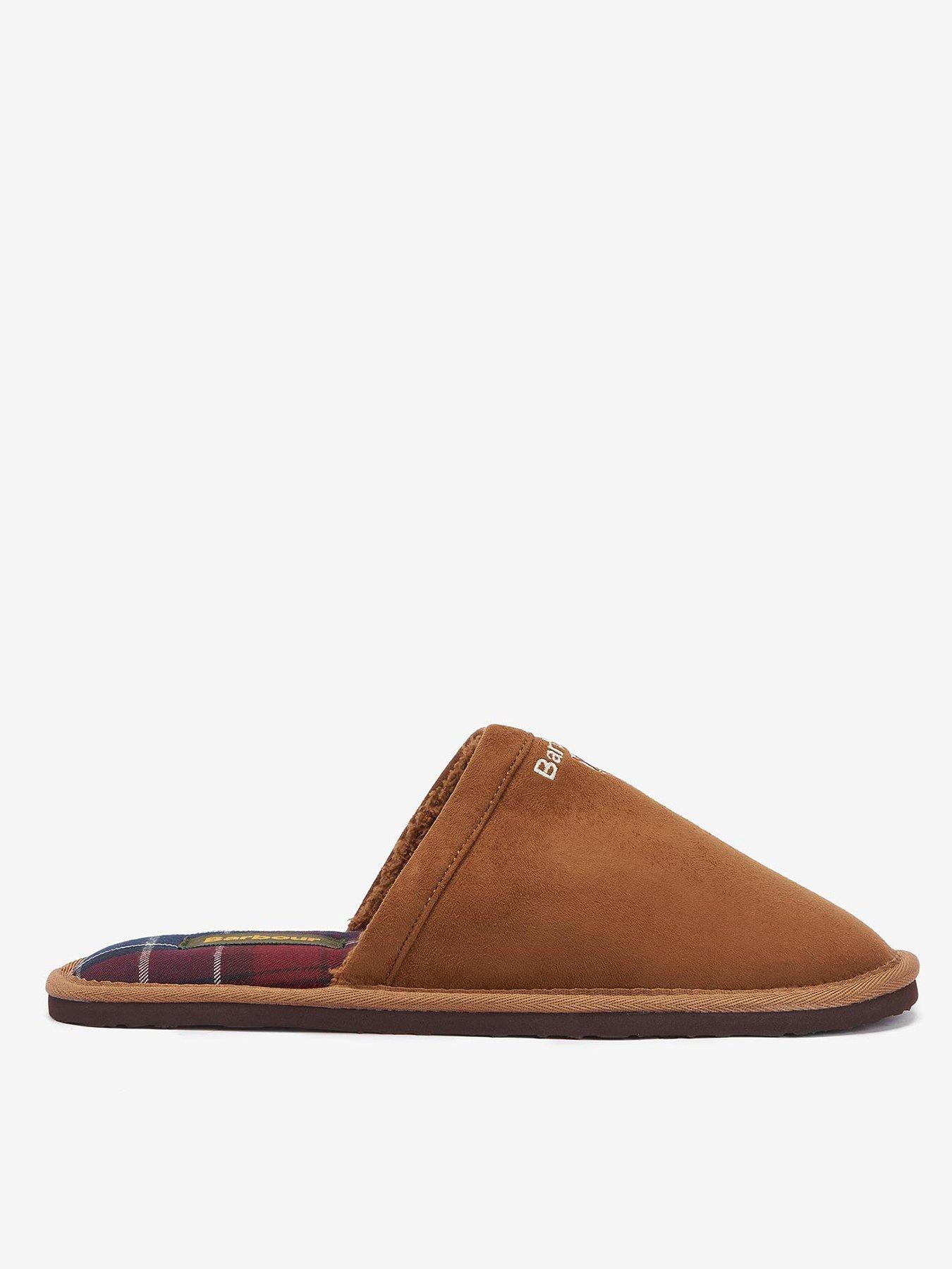 Image 1 of 6 of Barbour Everitt Mule Slippers - Brown