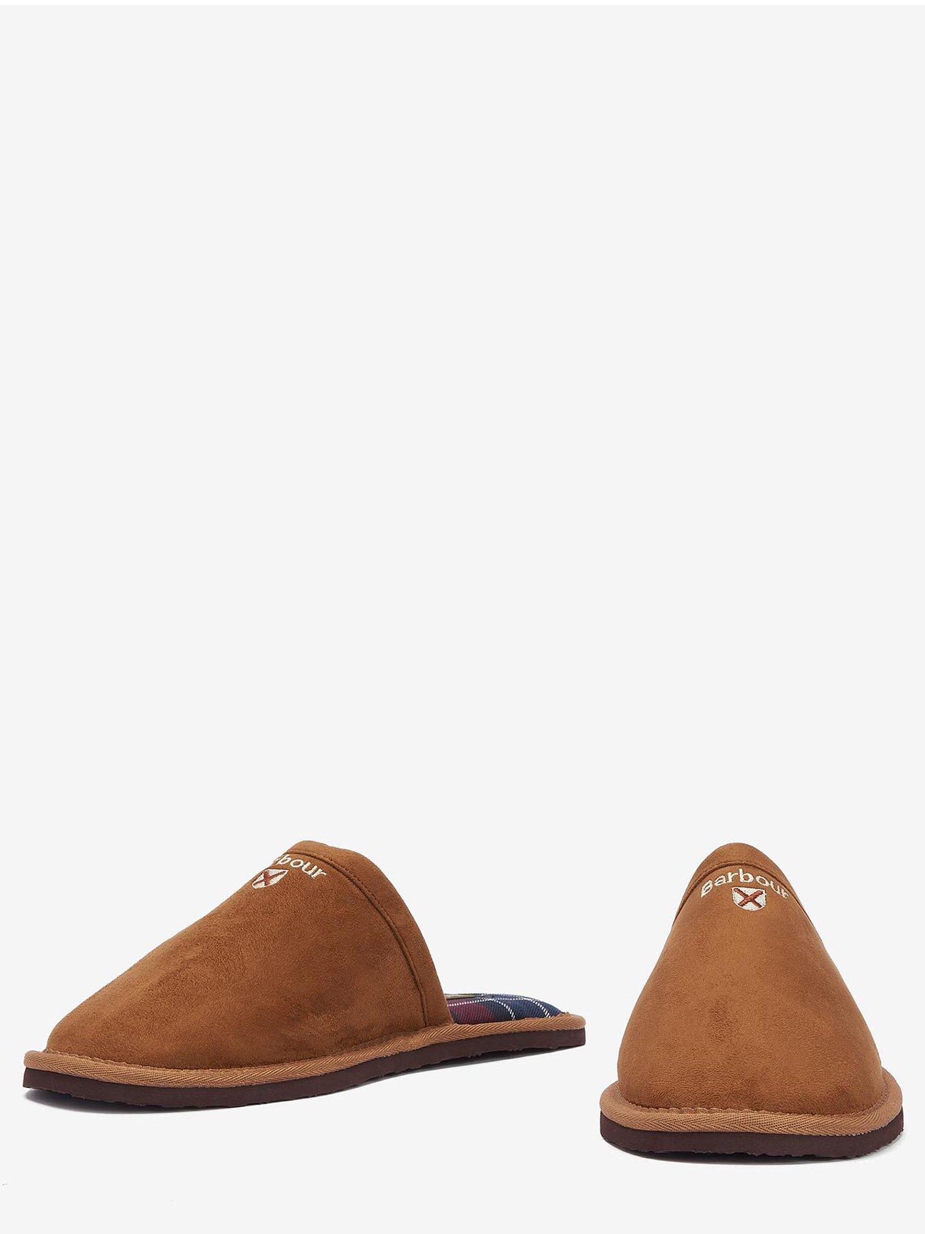 Image 4 of 6 of Barbour Everitt Mule Slippers - Brown