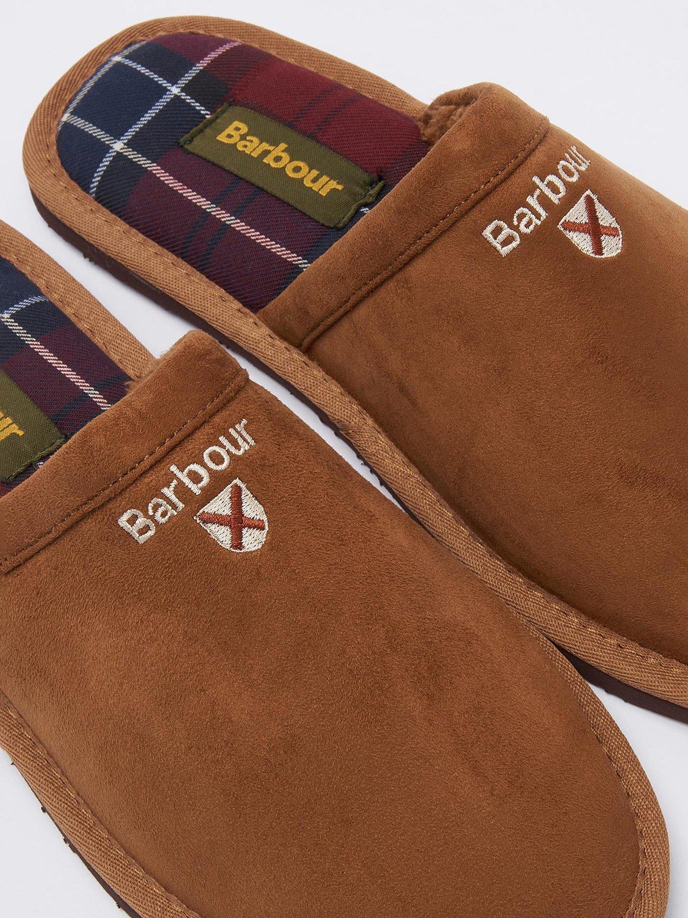 Image 6 of 6 of Barbour Everitt Mule Slippers - Brown