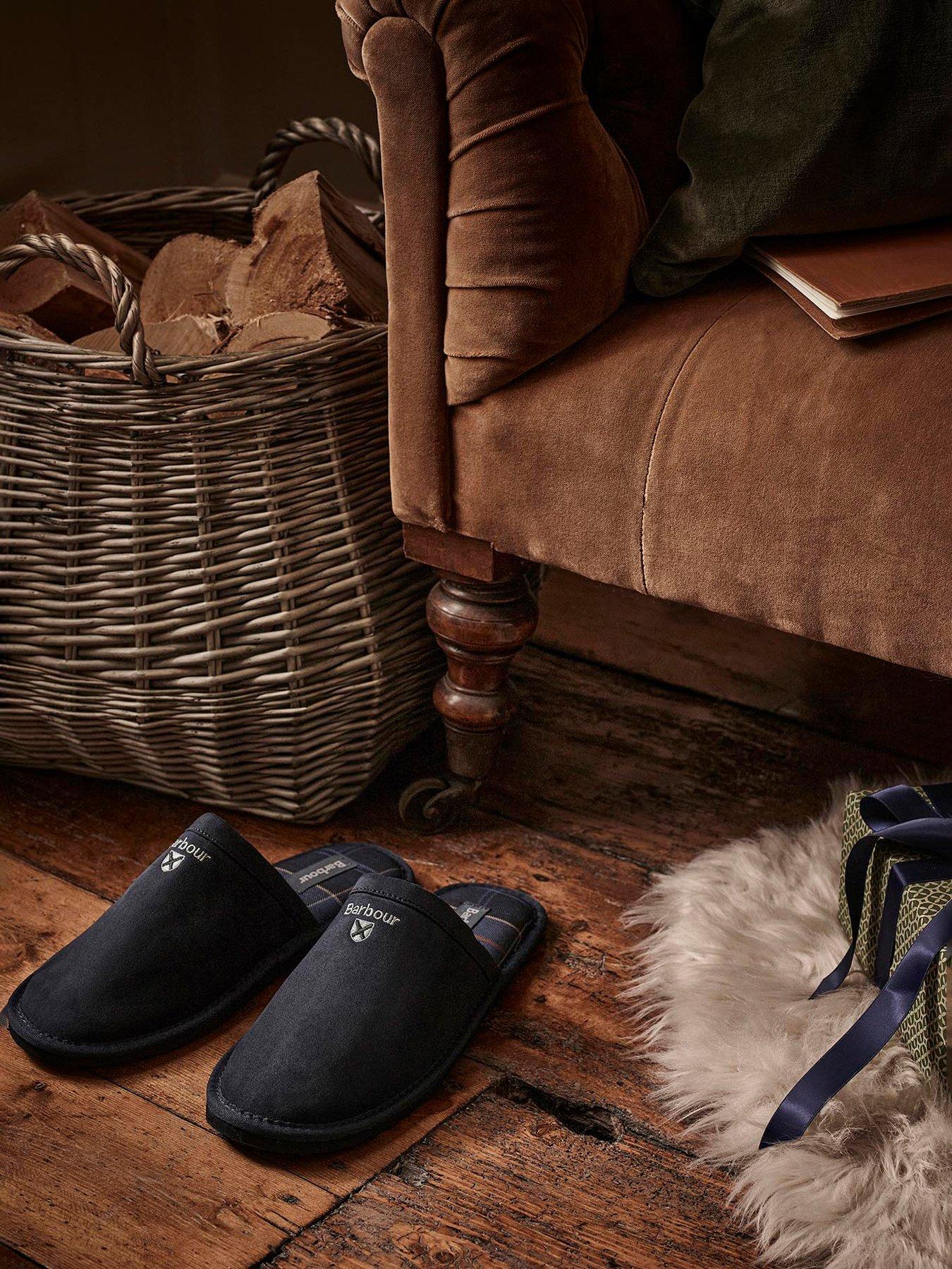 Image 7 of 7 of Barbour Everitt Mule Slippers - Navy