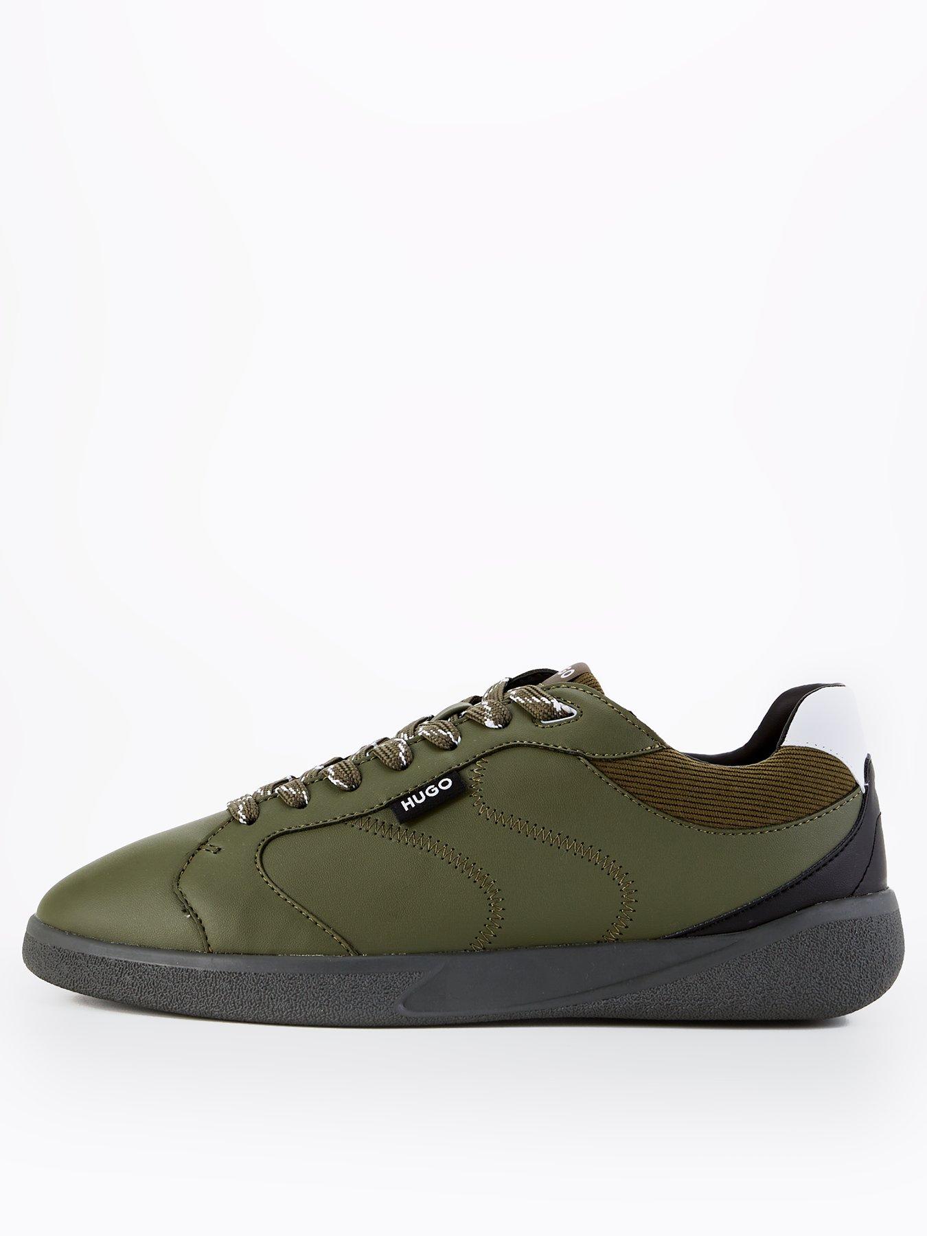undefined Riven Tennis Lace Trainer - Khaki