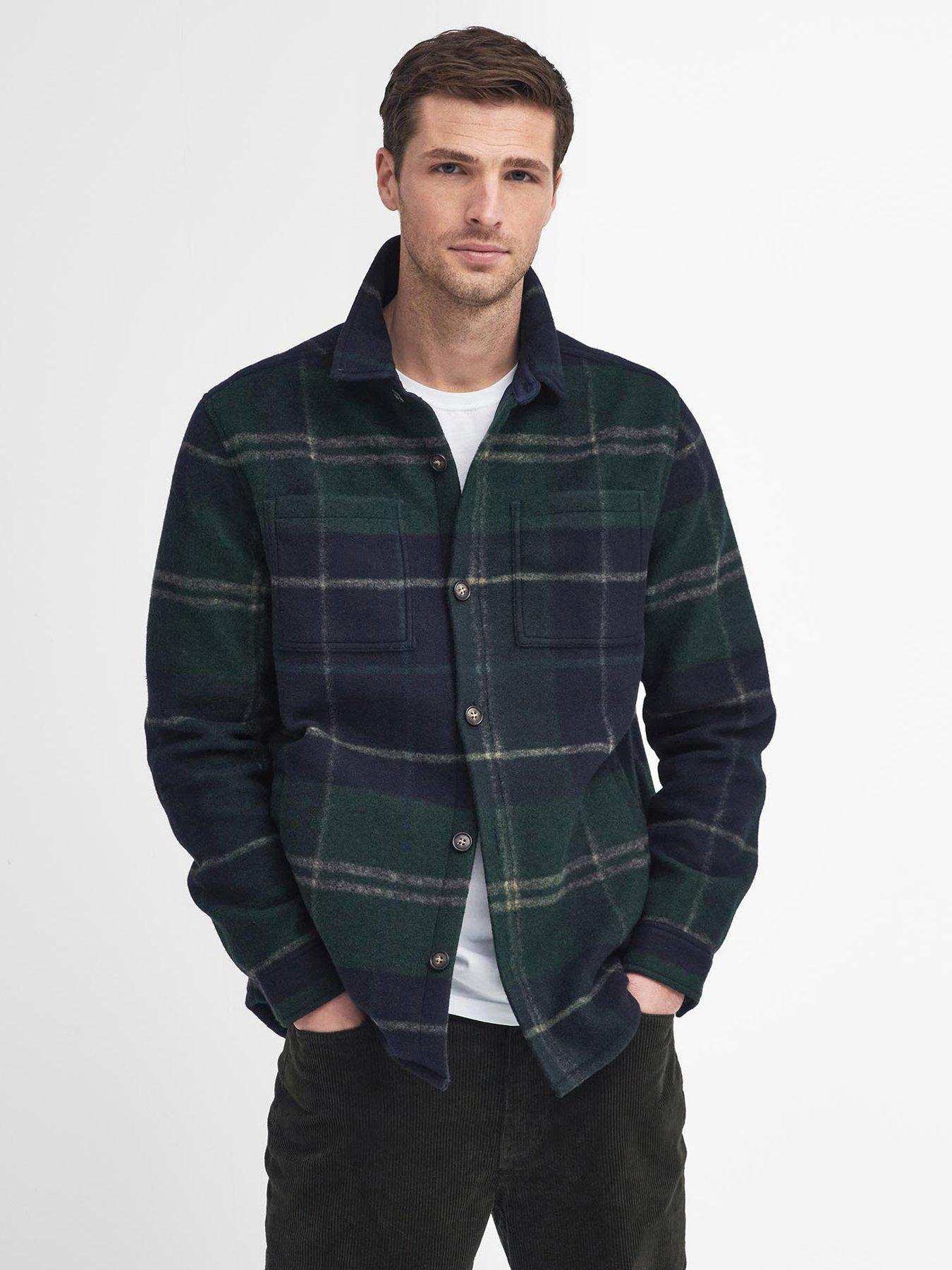 undefined Chapter Flannel Check Shacket - Green