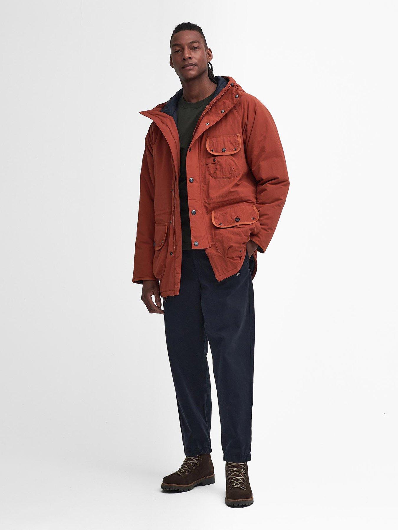 JBS Supply Field Hooded Showerproof Rain Coat Orange