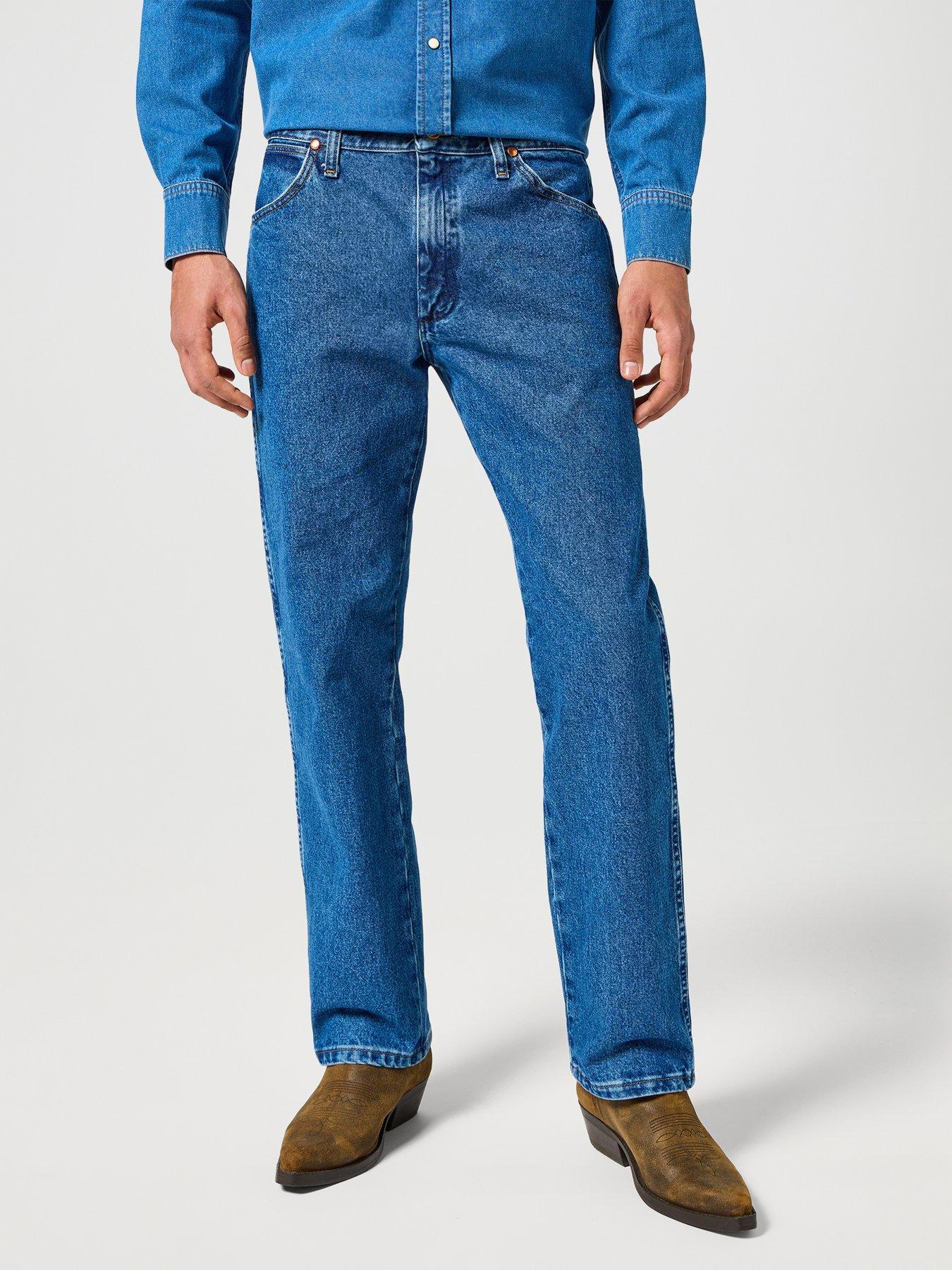 Image 1 of 5 of Wrangler 13MWZ Regular Straight Jeans - Blue