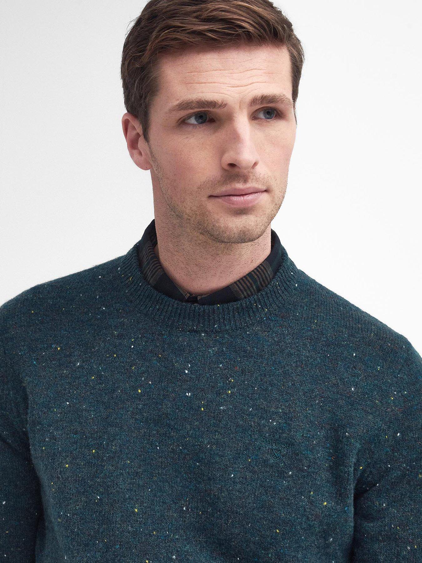 Image 4 of 5 of Barbour Tainsbury Crew Knitted Jumper - Dark Blue