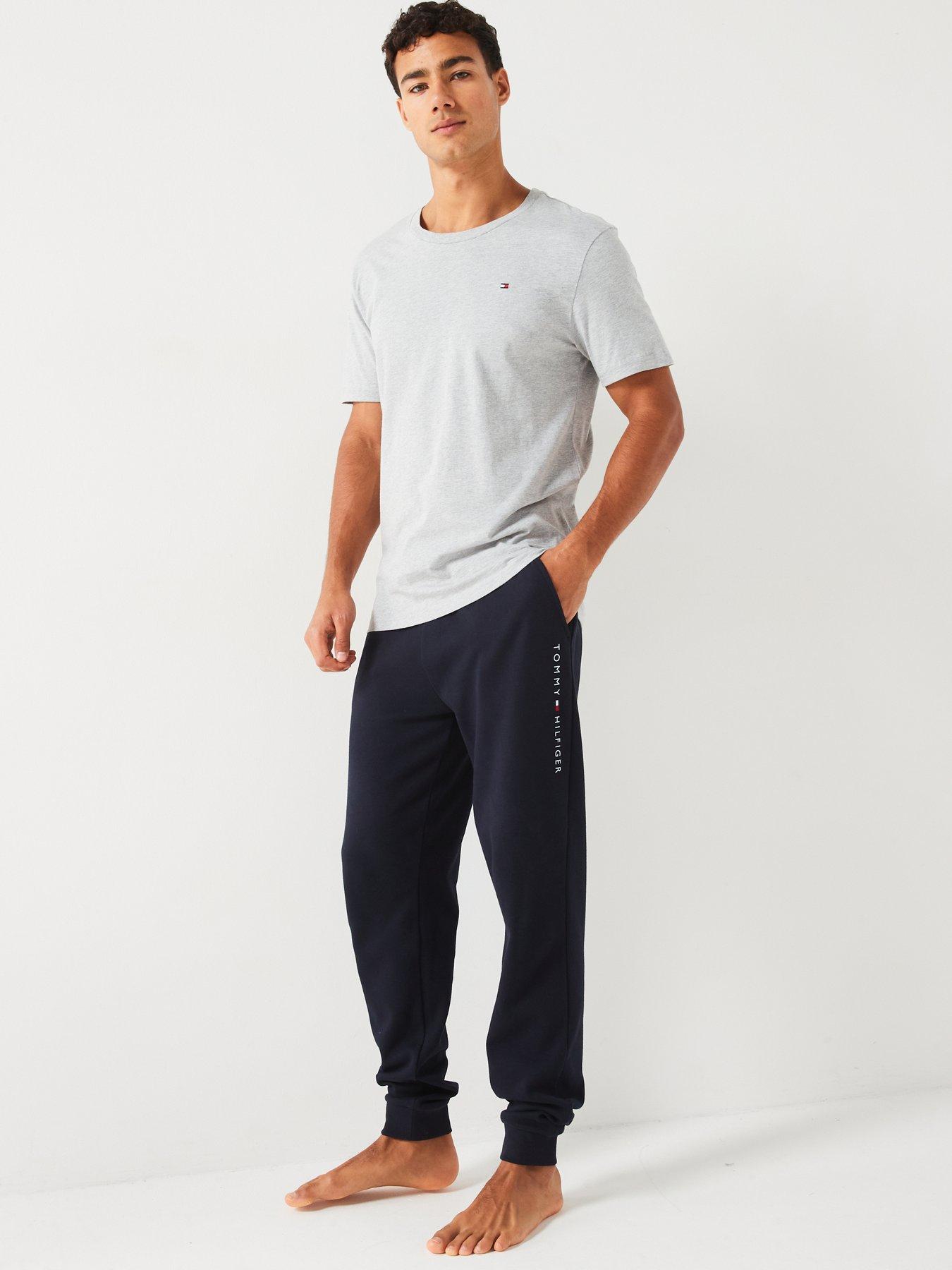 Image 4 of 7 of Tommy Hilfiger Left Chest Flag Logo 3 Pack Loungewear T-Shirt - Assorted