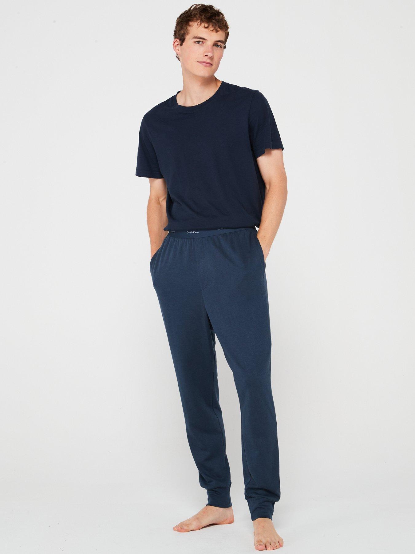 Calvin Klein Modern Terry Cuffed Loungewear Pants Navy littlewoods