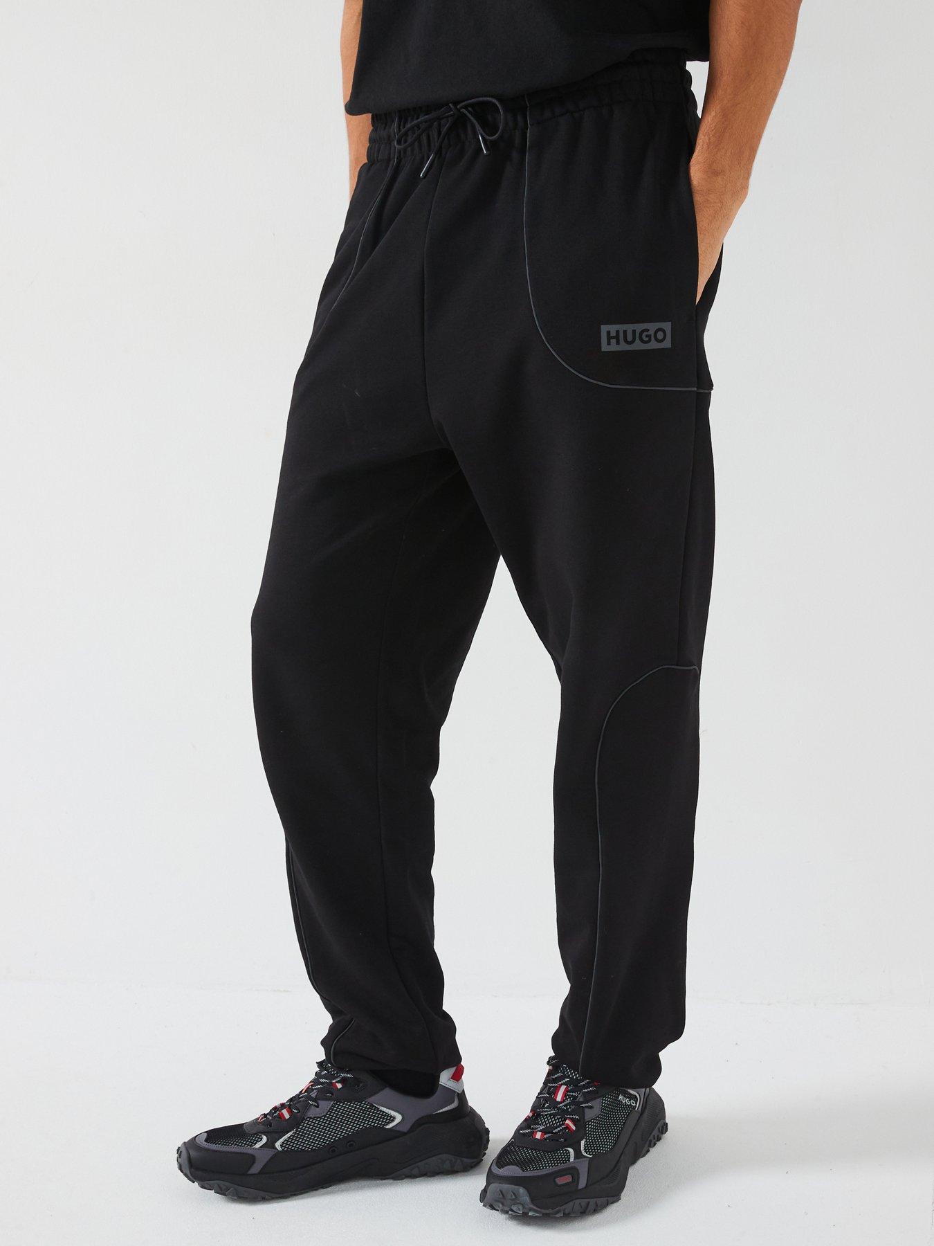 HUGO BLUE Nipipepant Loose Fit M3 Reflect Pipe Cuff Joggers- Black