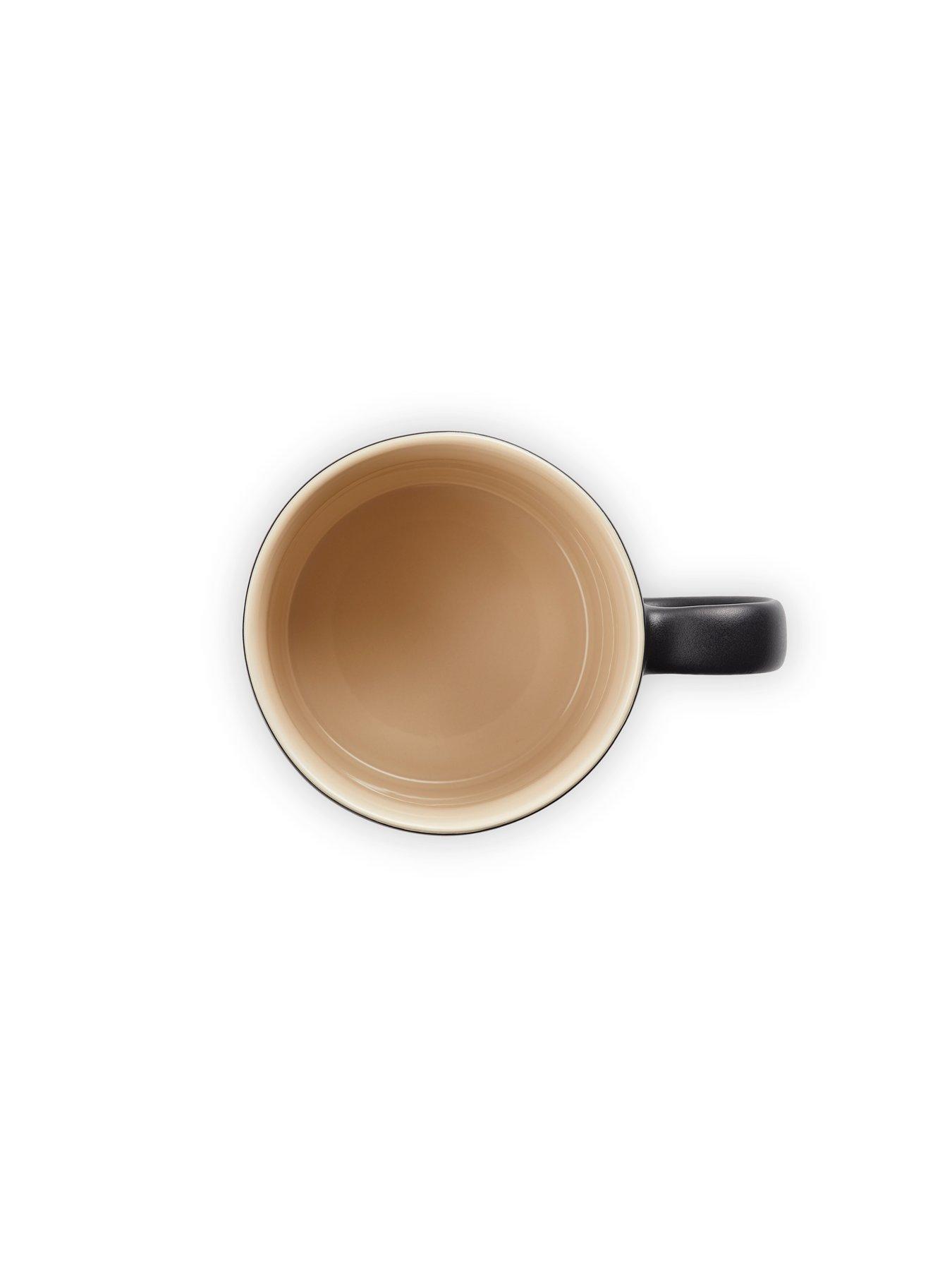  image of le-creuset-set-of-4-stoneware-mugs-in-satin-black