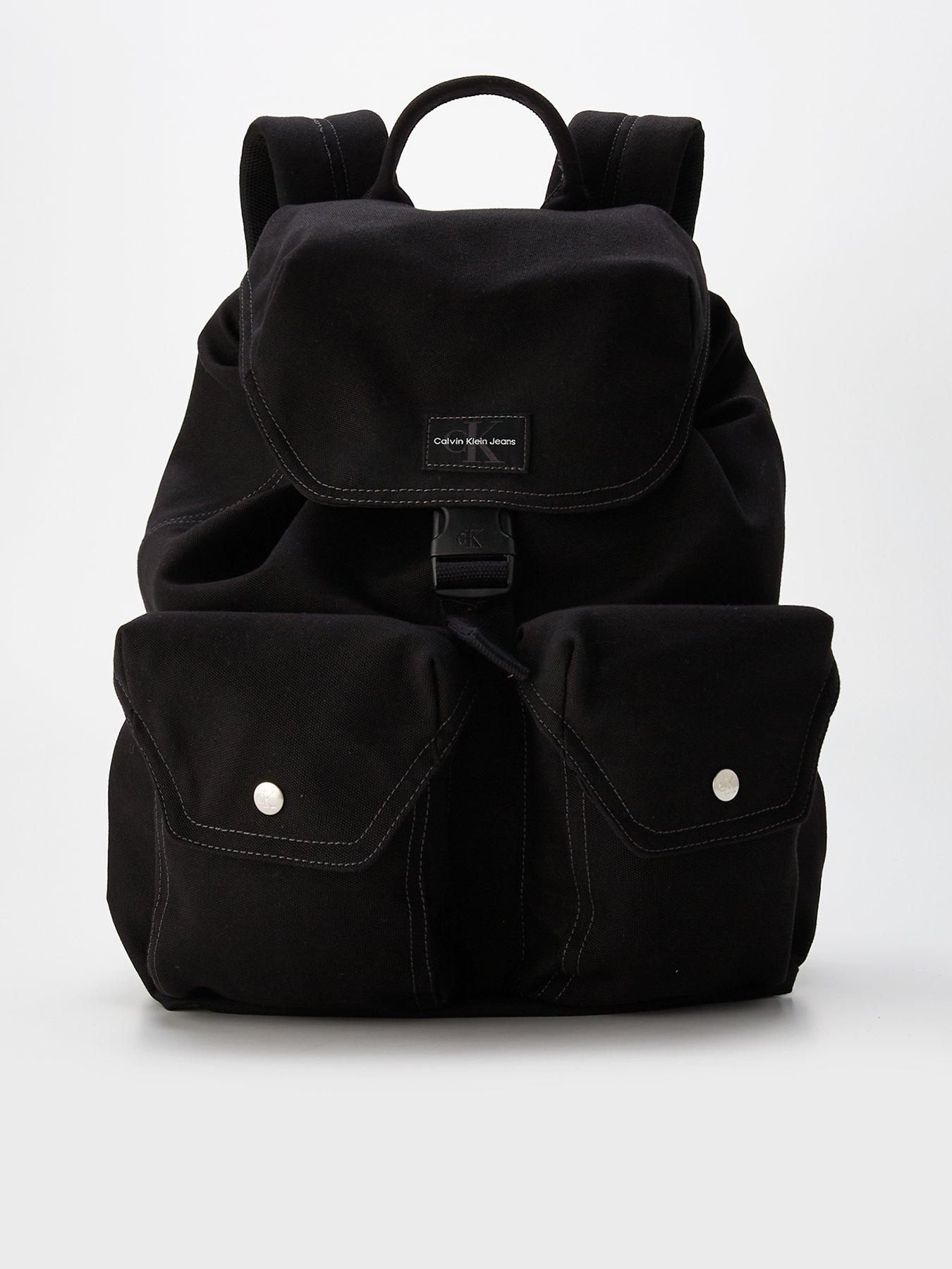 Calvin Klein Essential Folding Nylon Backpack Black littlewoods