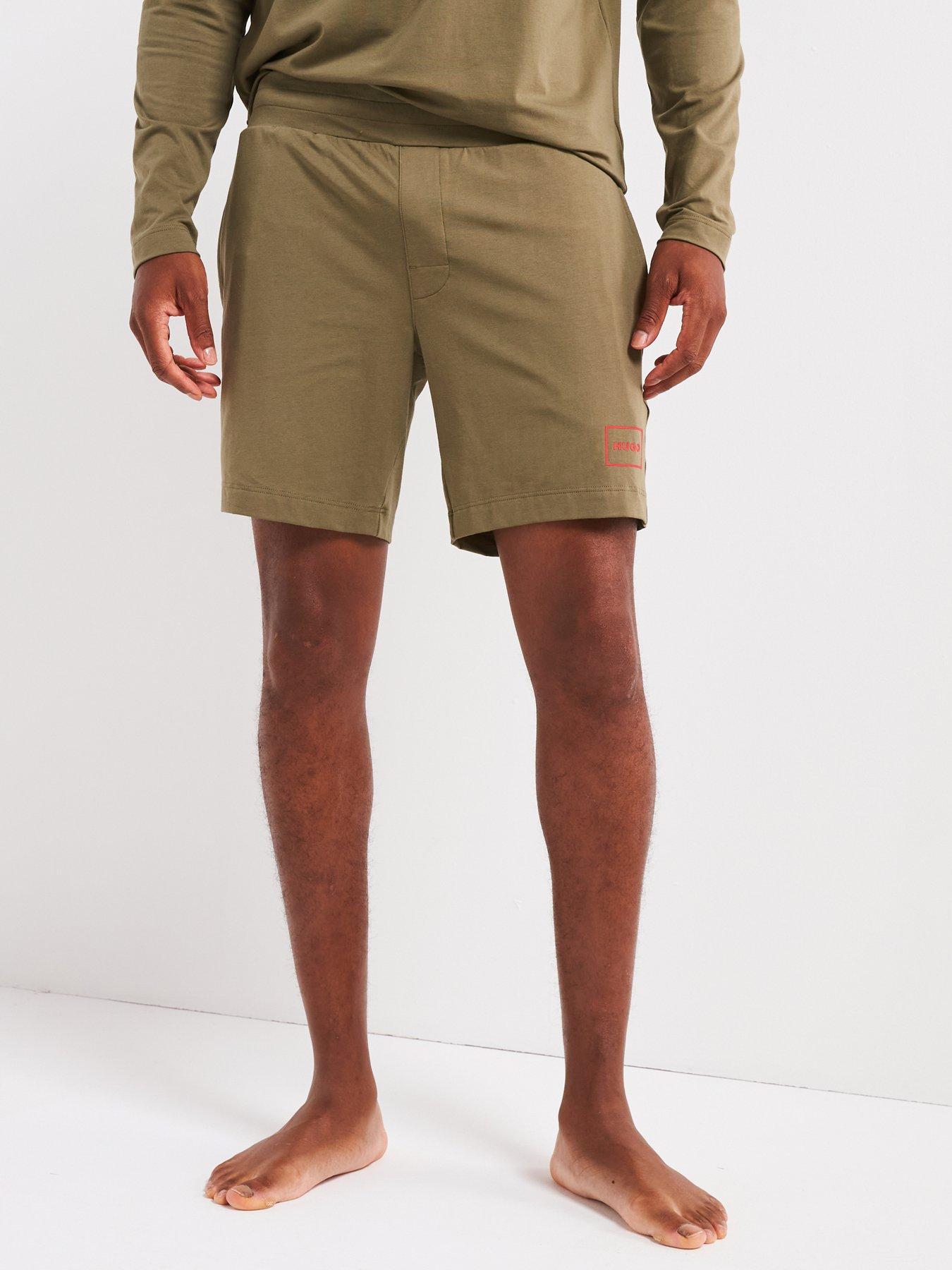 Pantaloncini HUGO Laze 10261152 01 In Morbido Jersey, Mix Con Bambù, Logo Ricamato, Taglia XL - 5