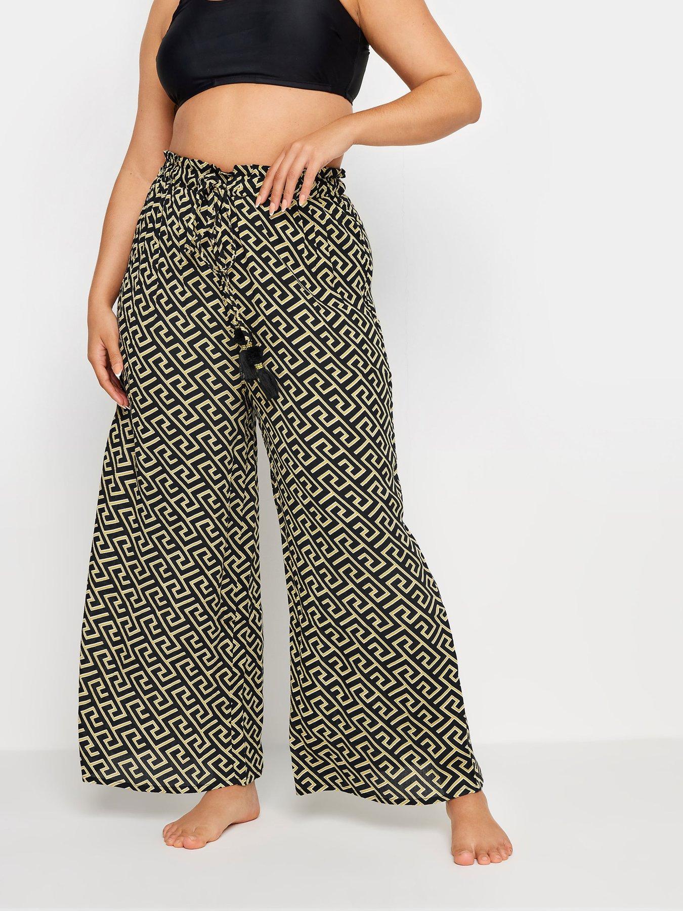  image of yours-metallic-geo-tassel-trouser-black