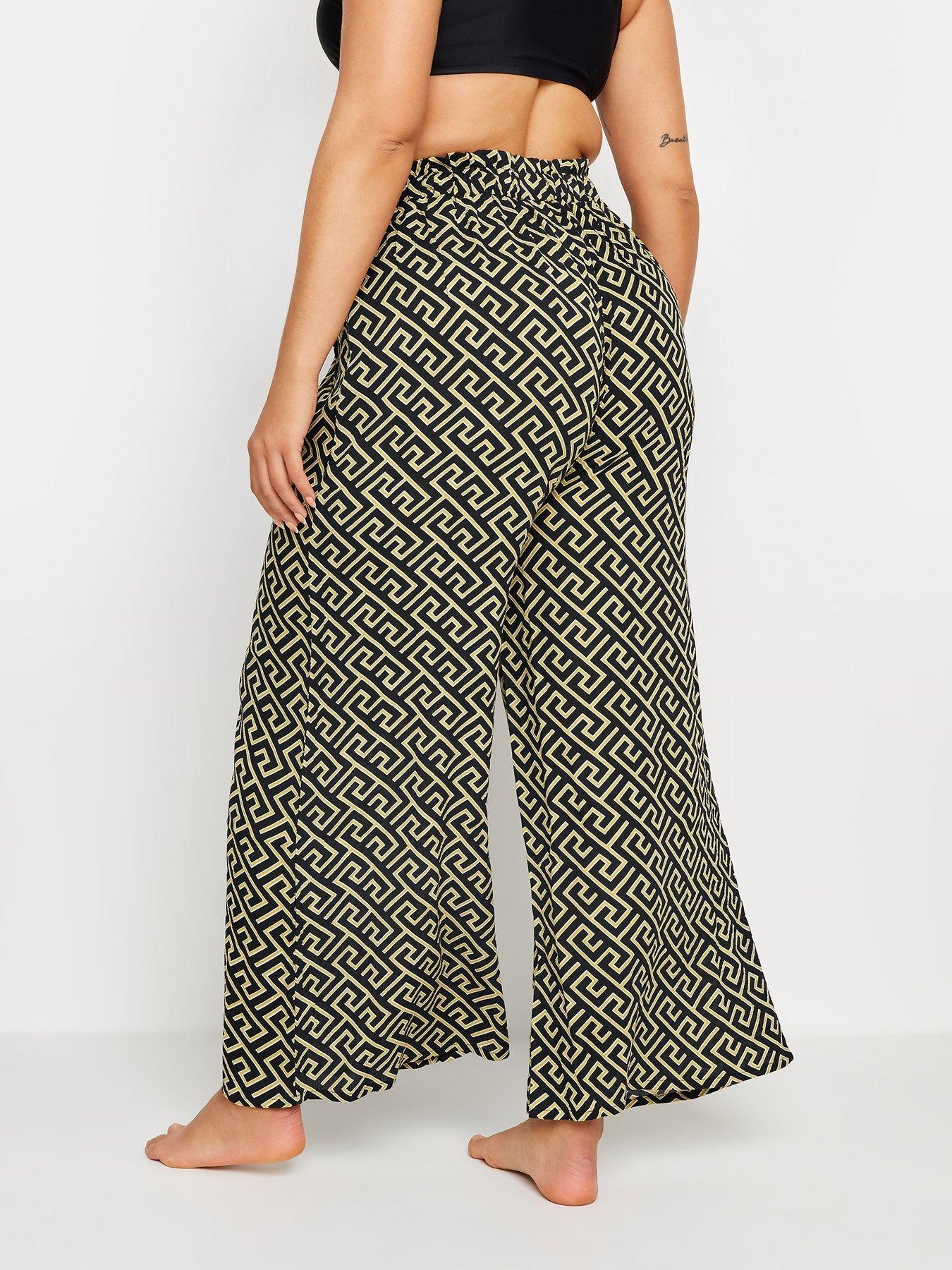  image of yours-metallic-geo-tassel-trouser-black