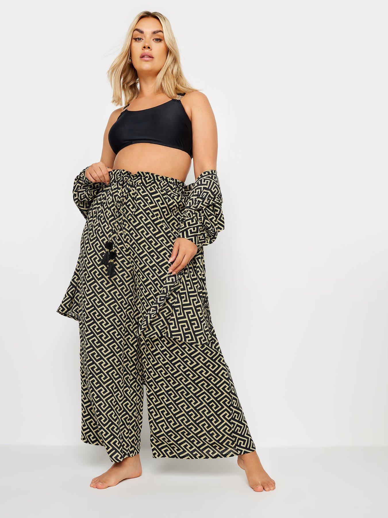  image of yours-metallic-geo-tassel-trouser-black