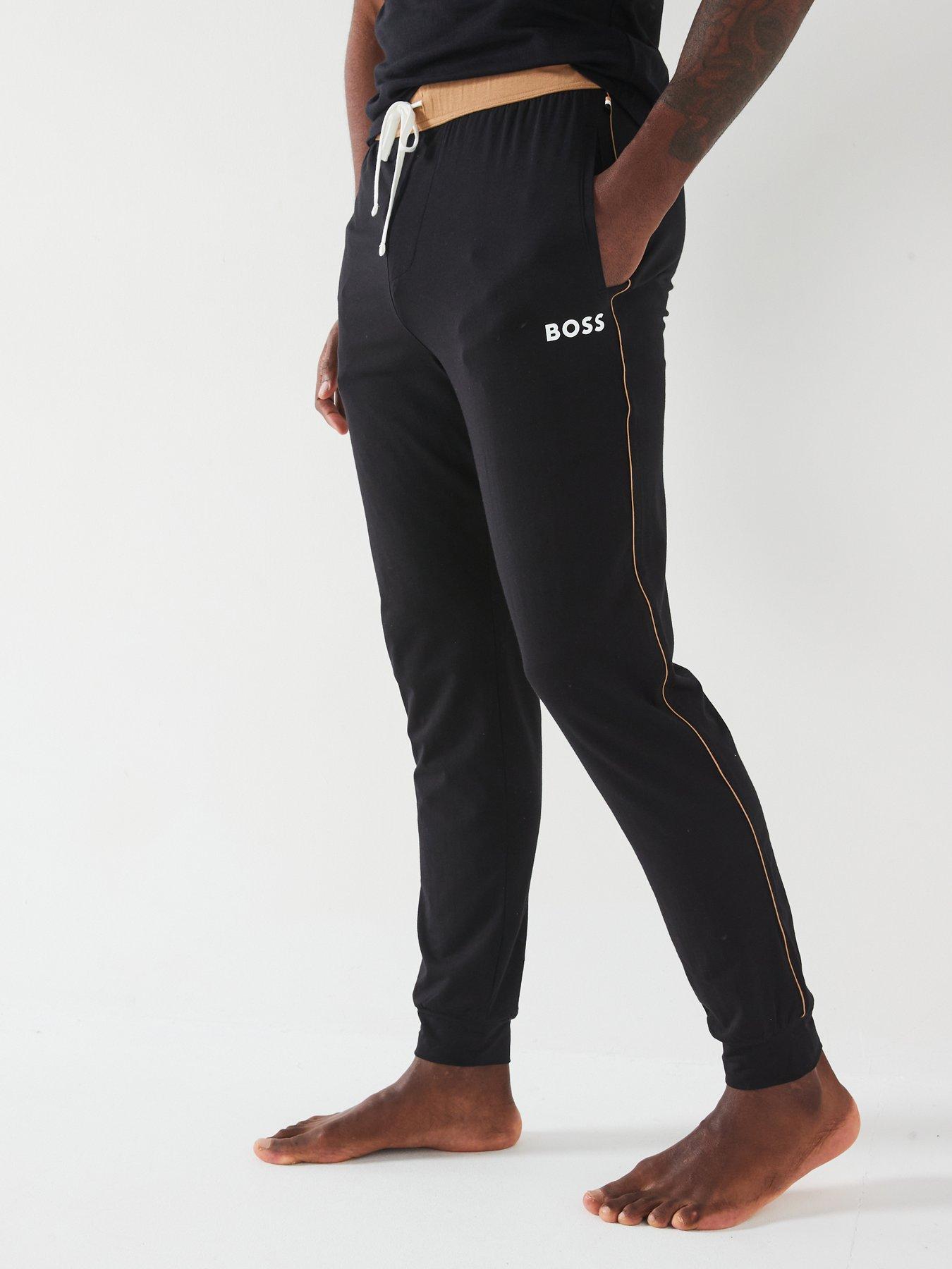 Image 1 of 4 of BOSS Balance Corporate Cuffed Loungewear Pants - Black