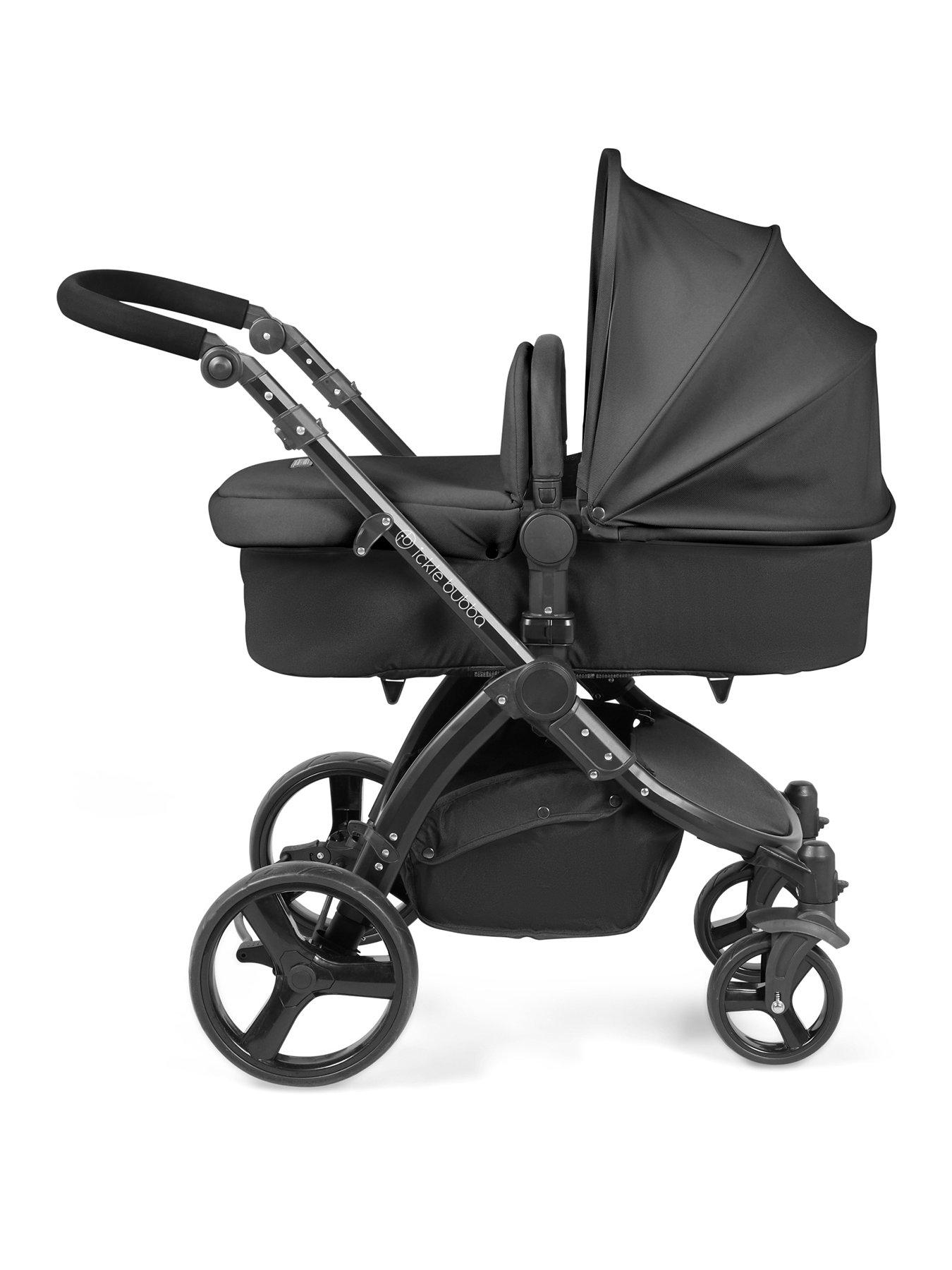 Ickle Bubba Stomp Urban 3 in 1 Travel System Astral Matt Black Midnight Black littlewoods