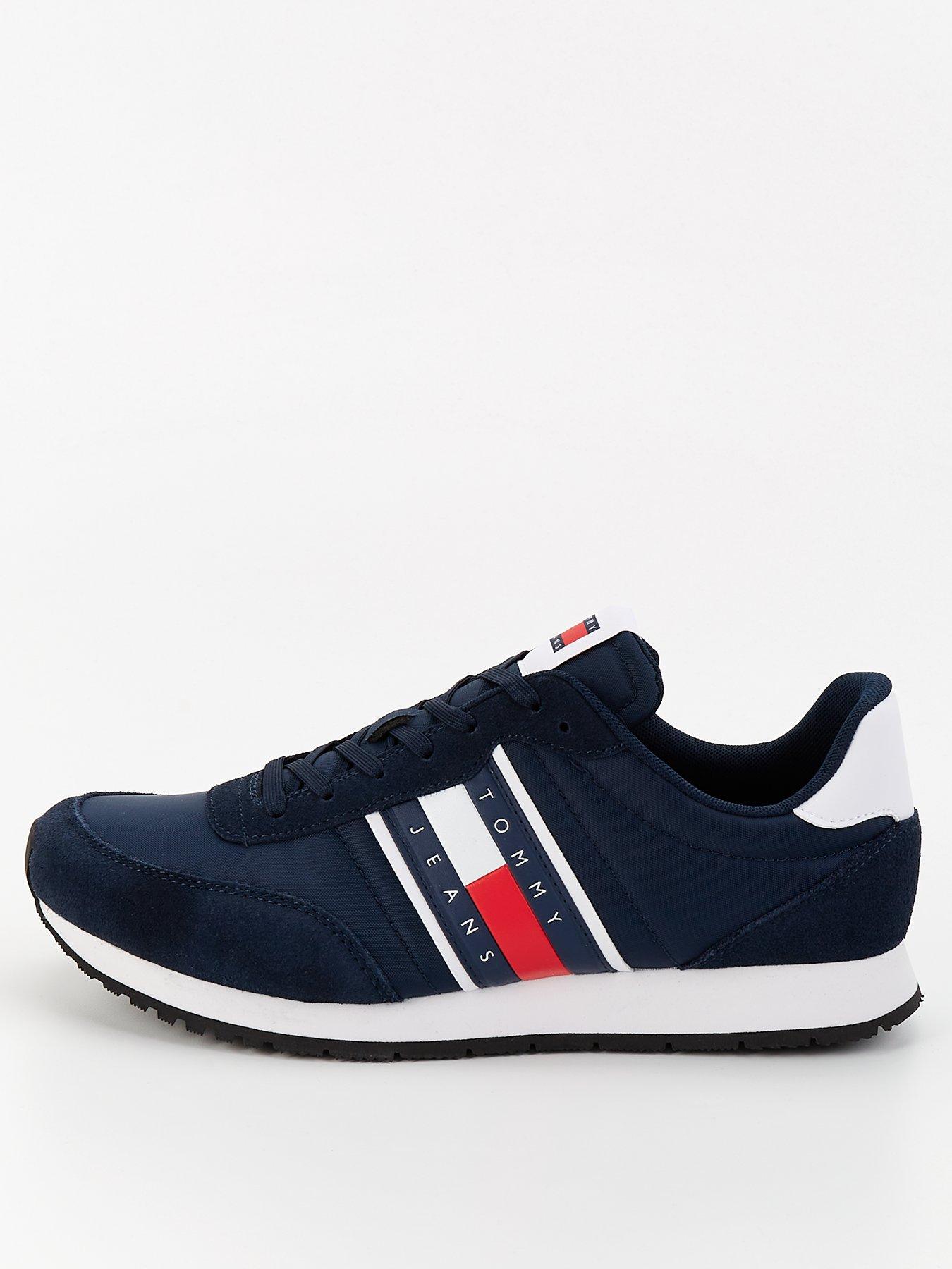  image of tommy-jeans-flag-stripe-casual-essential-runners-navy