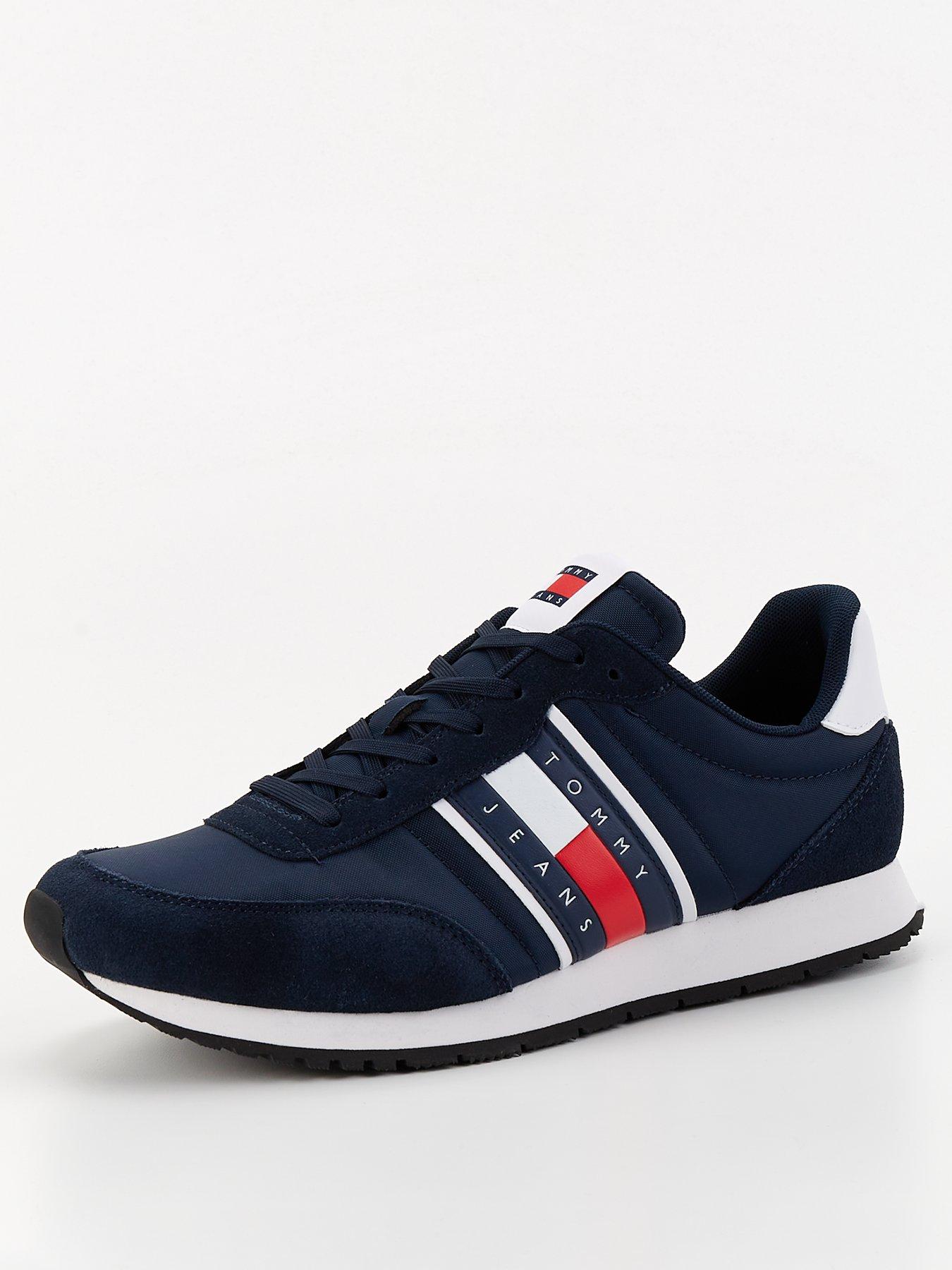  image of tommy-jeans-flag-stripe-casual-essential-runners-navy
