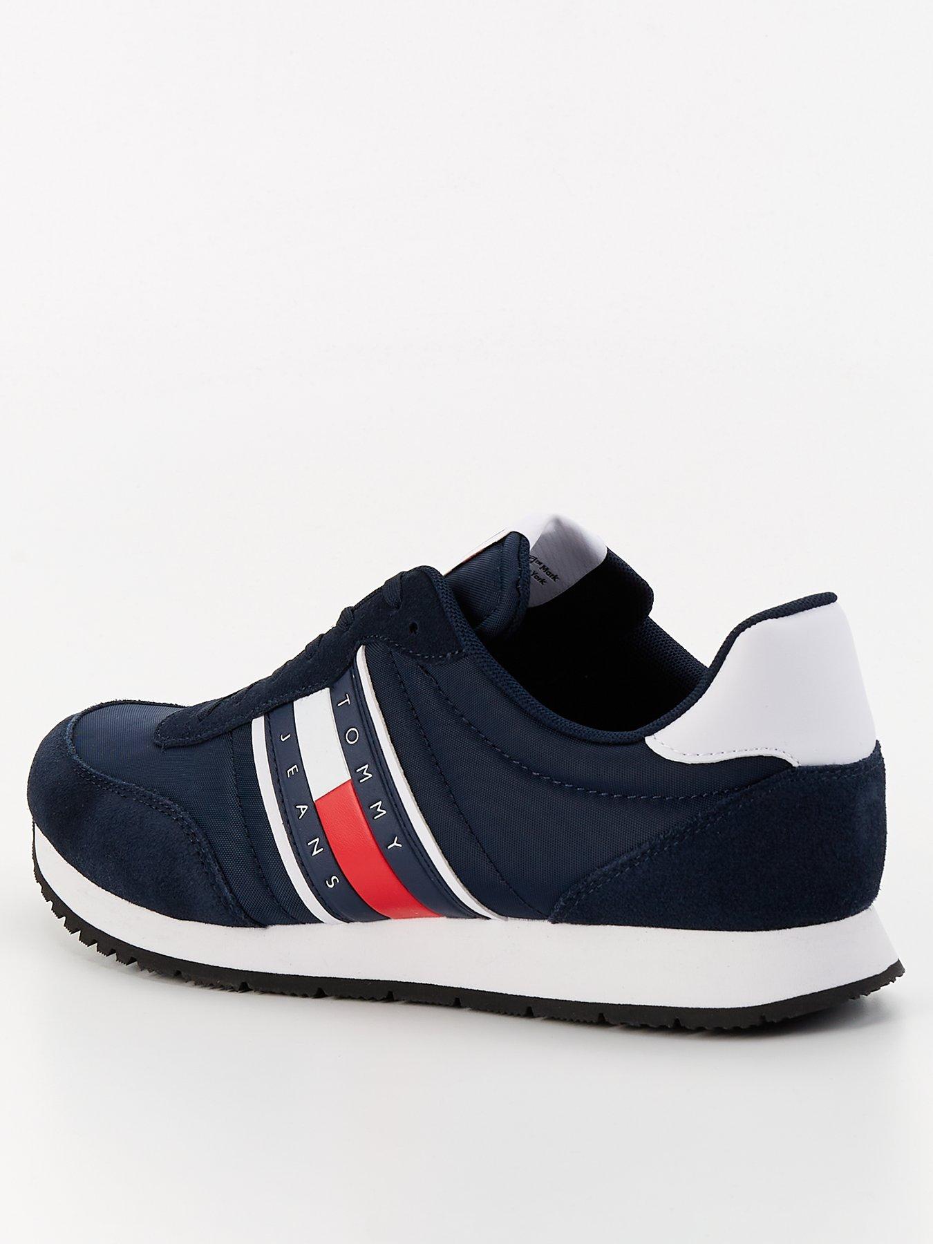  image of tommy-jeans-flag-stripe-casual-essential-runners-navy