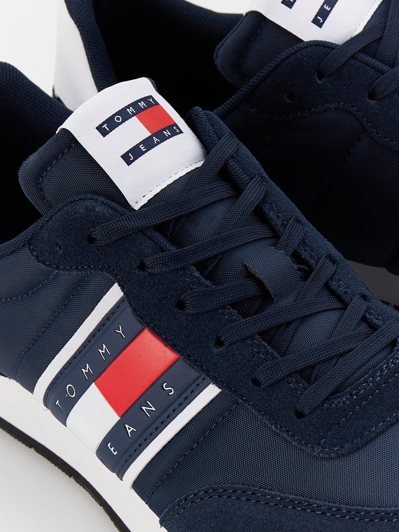 image of tommy-jeans-flag-stripe-casual-essential-runners-navy
