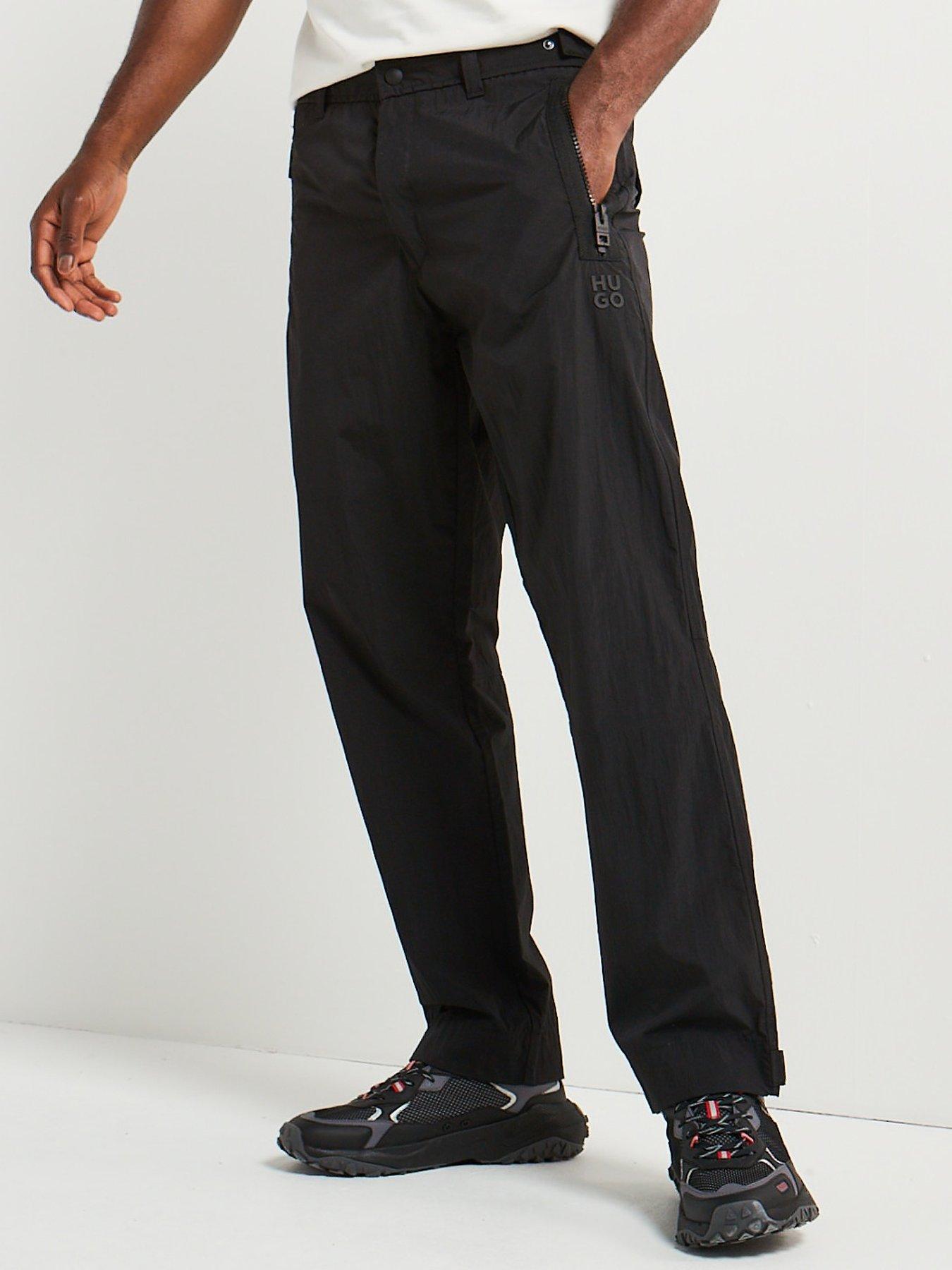 hugo-geret244-regular-fit-nylon-cargo-pants-black
