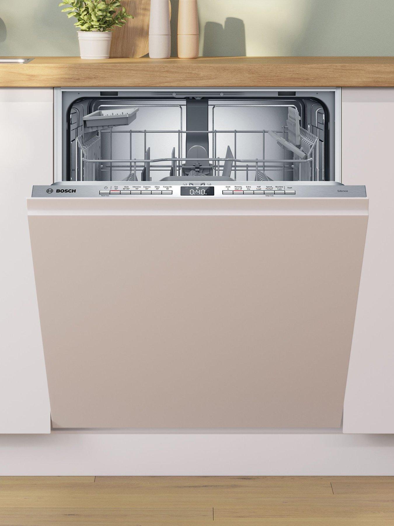  image of bosch-series-4-smv4htx00g-full-size-13-place-settings-integrated-dishwasher-with-extra-dry-stainless-steel-d-rated