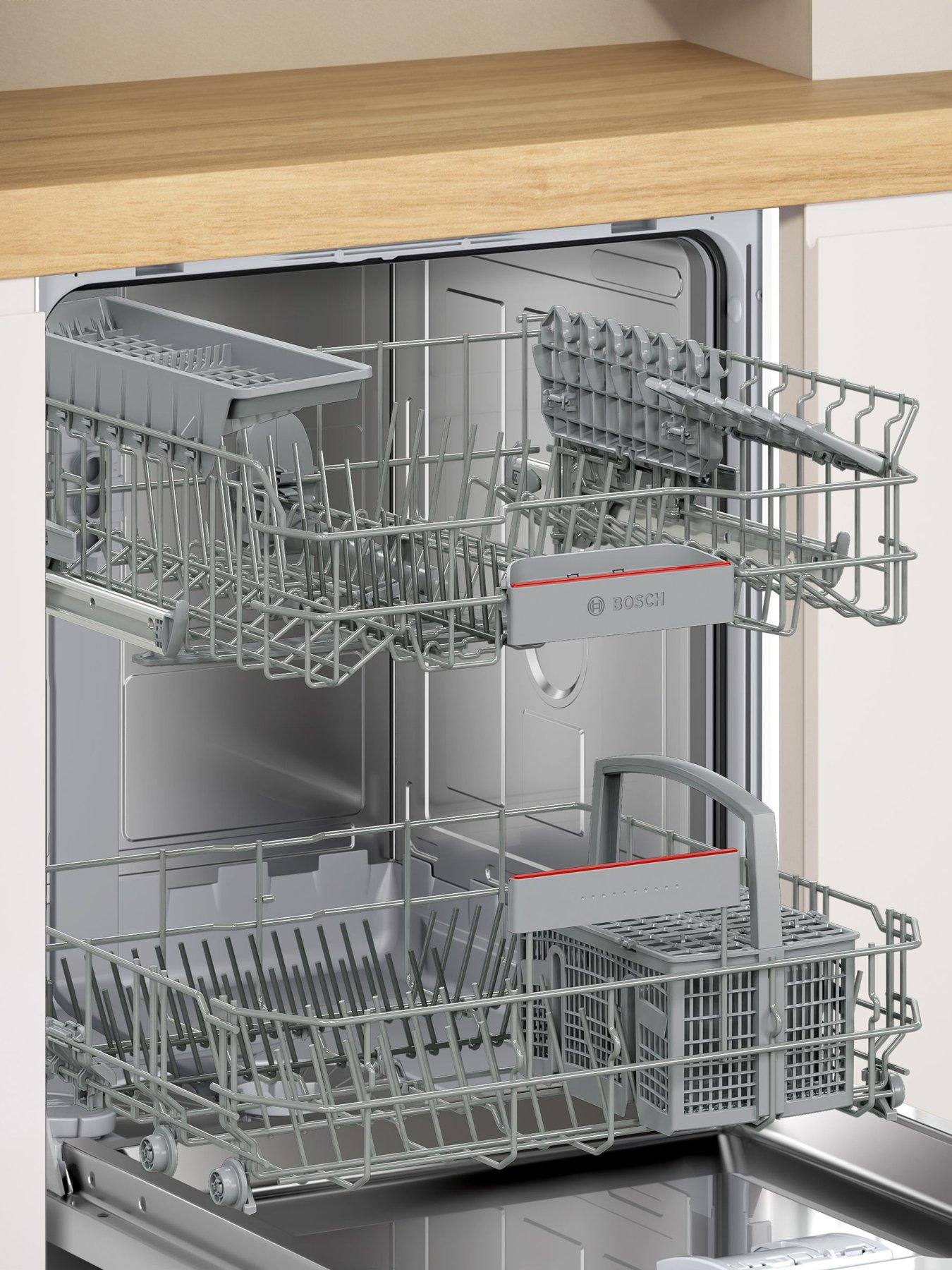  image of bosch-series-4-smv4htx00g-full-size-13-place-settings-integrated-dishwasher-with-extra-dry-stainless-steel-d-rated