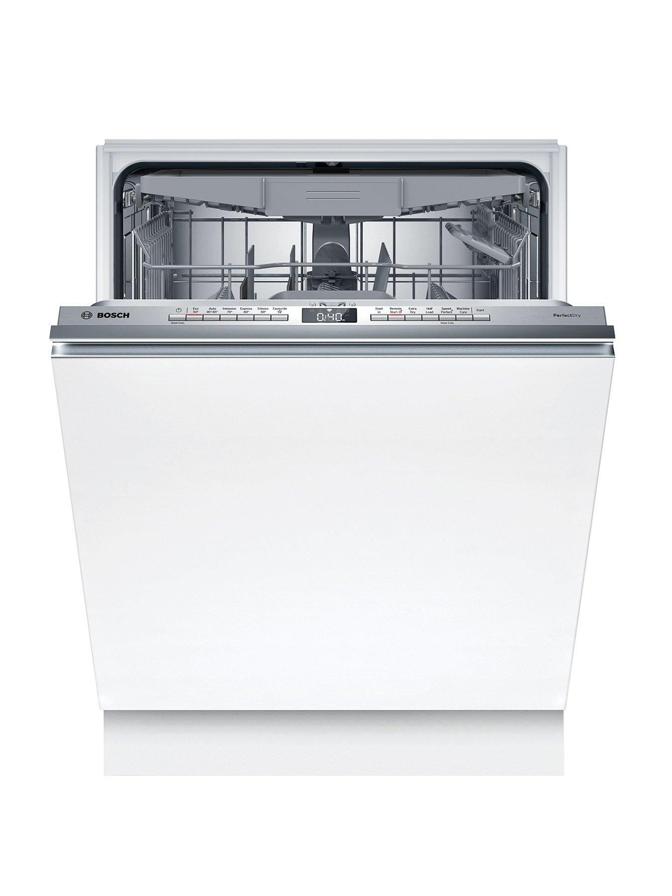 Bosch Series 6 SMV6ZCX10G Full Size, 14-Place Settings Integrated Dishwasher with Perfect Drying - Stainless Steel - B Rated