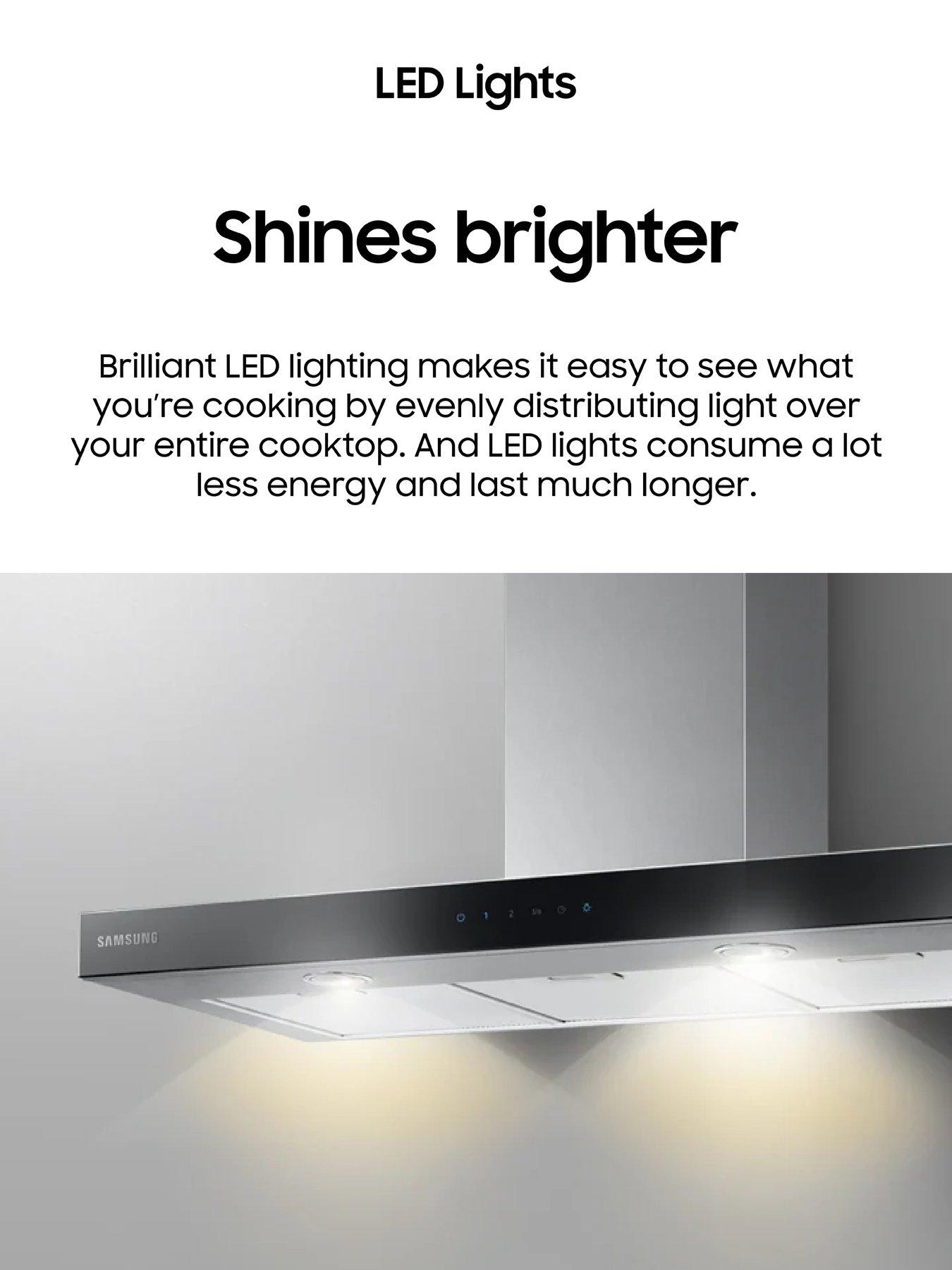  image of samsung-nk24c5070usur-60cm-wide-chimney-cookernbsphood-with-powerful-extraction-stainless-steel