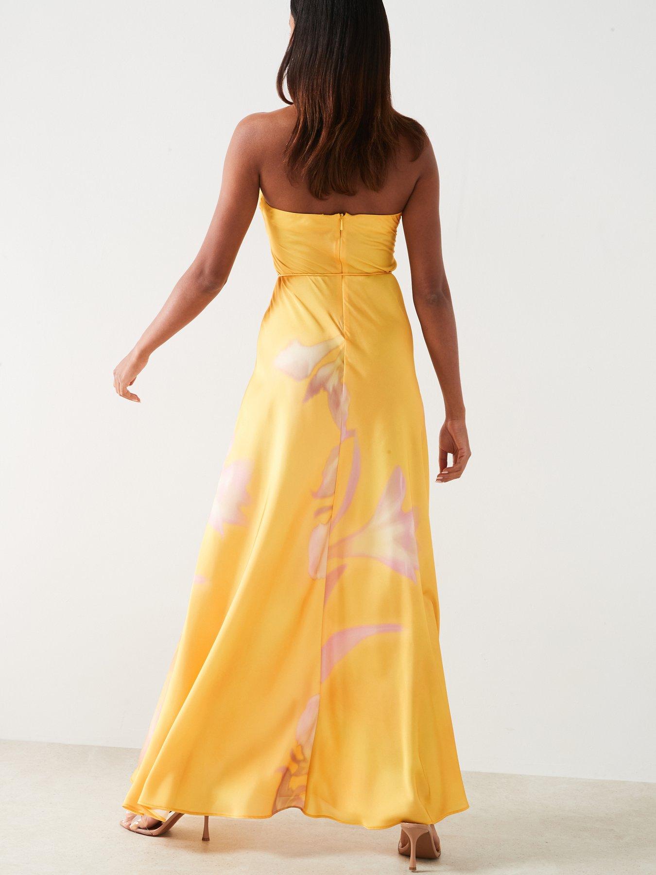 floral spaghetti strap midi dress Floral Print Spaghetti Strap Midi Dress