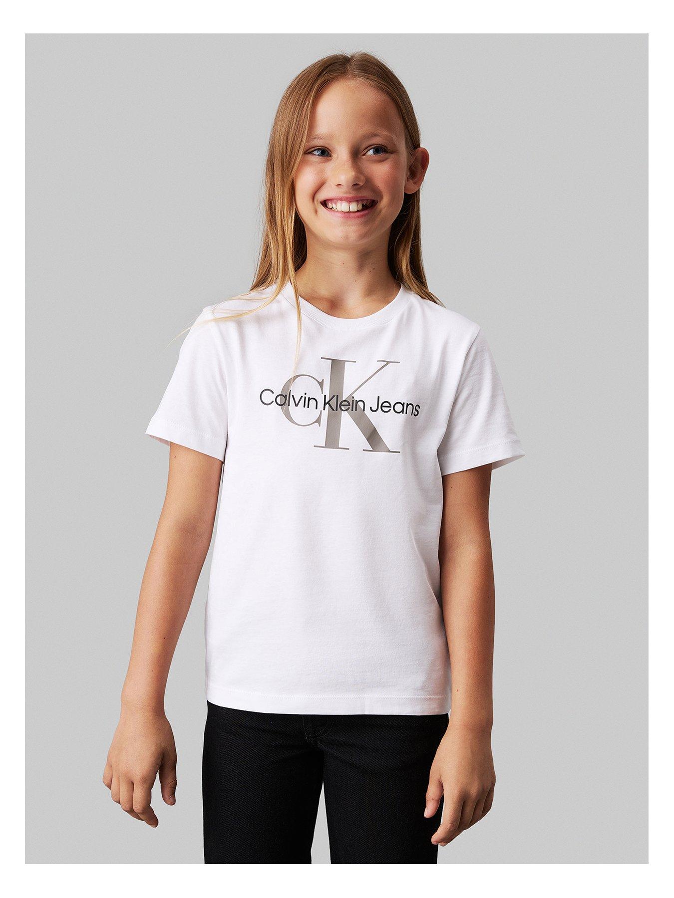 Calvin Klein Jeans Kids Calvin Klein Monogram Short Sleeve T-Shirt - White